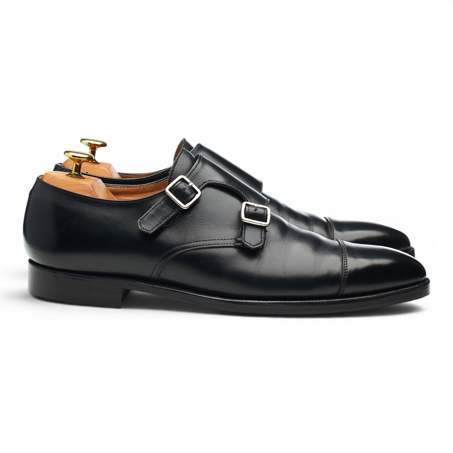 Crockett & Jones Lowndes monk cuir noir UK 8 boucles