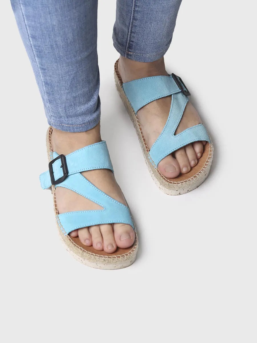 Toni Pons Bibi-A sandales plates femme turquoise