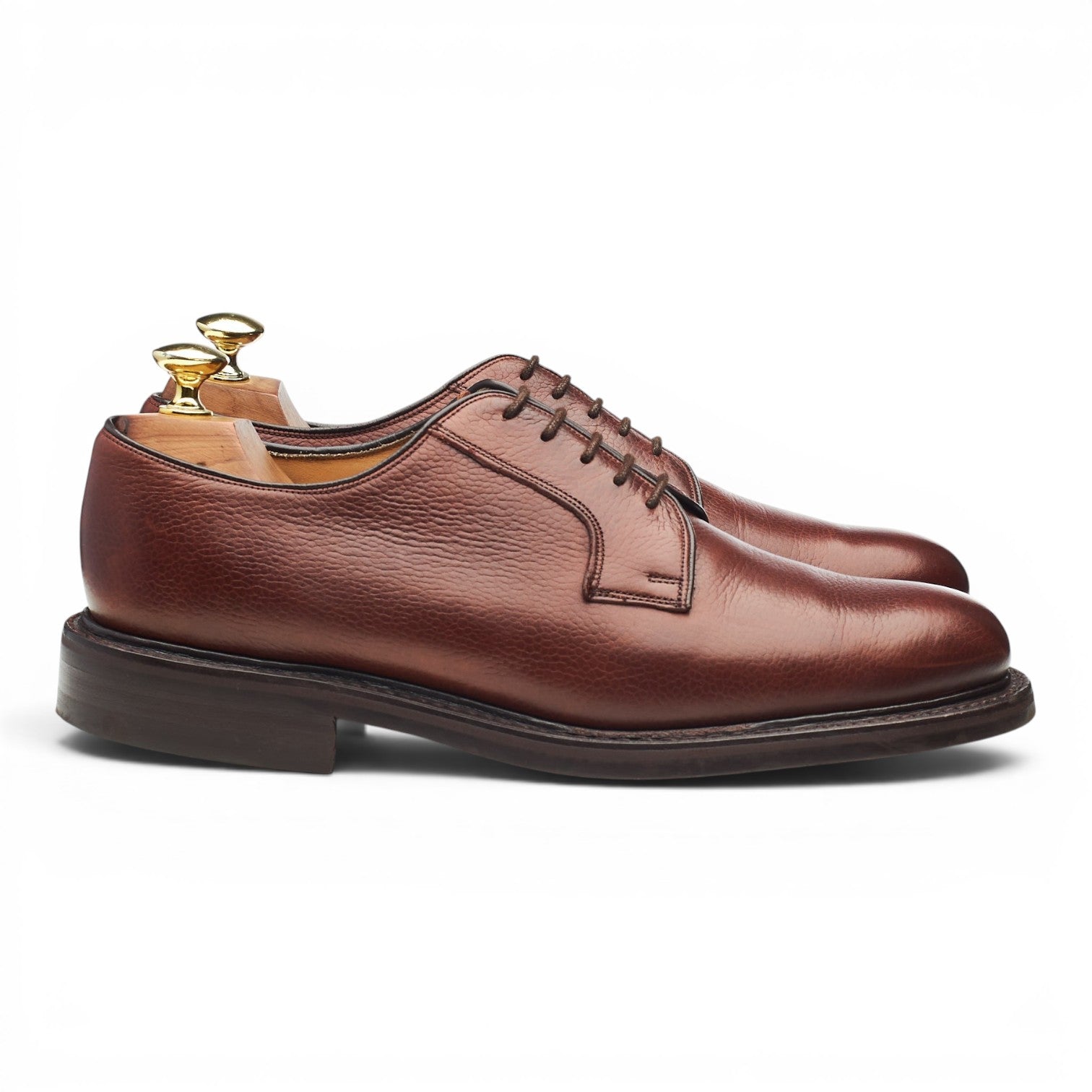 Barker Nairn derby cuir grainé marron UK 7,5