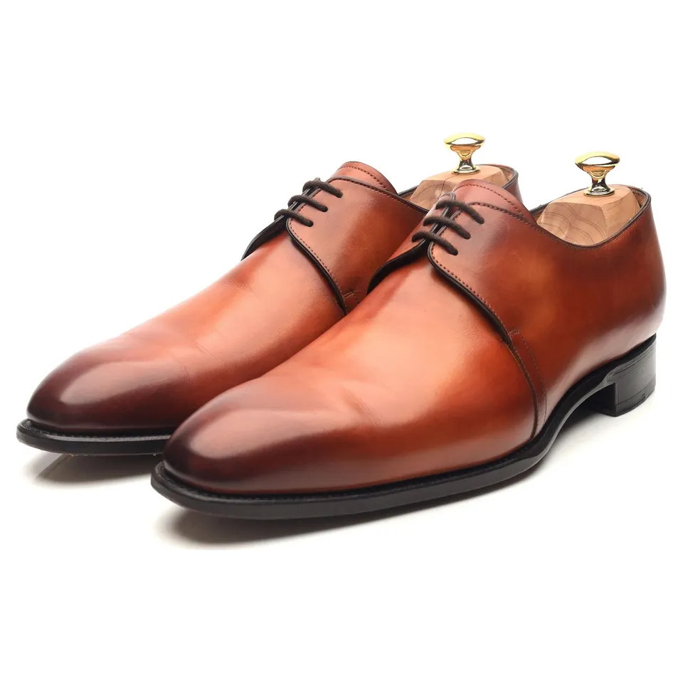 Carlos Santos Michael derby cuir marron UK 12 E
