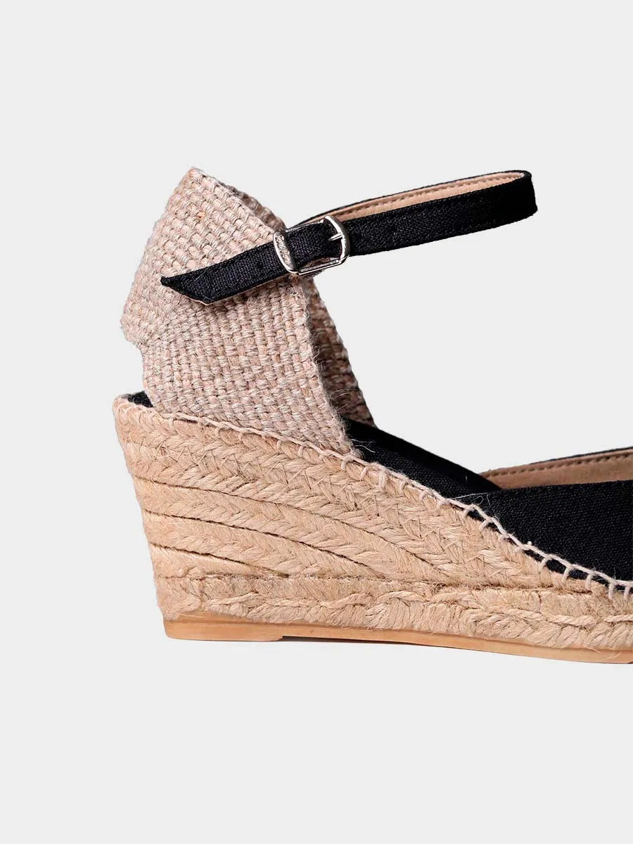 Toni Pons Caldes espadrilles compensées boucle noires