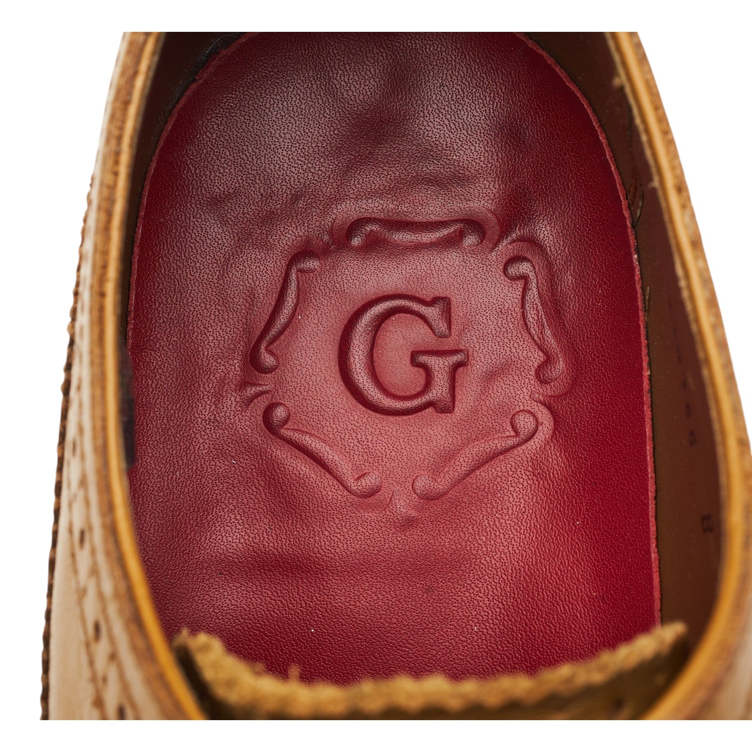 Grenson Sid derby cuir camel UK 8 semelle cuir