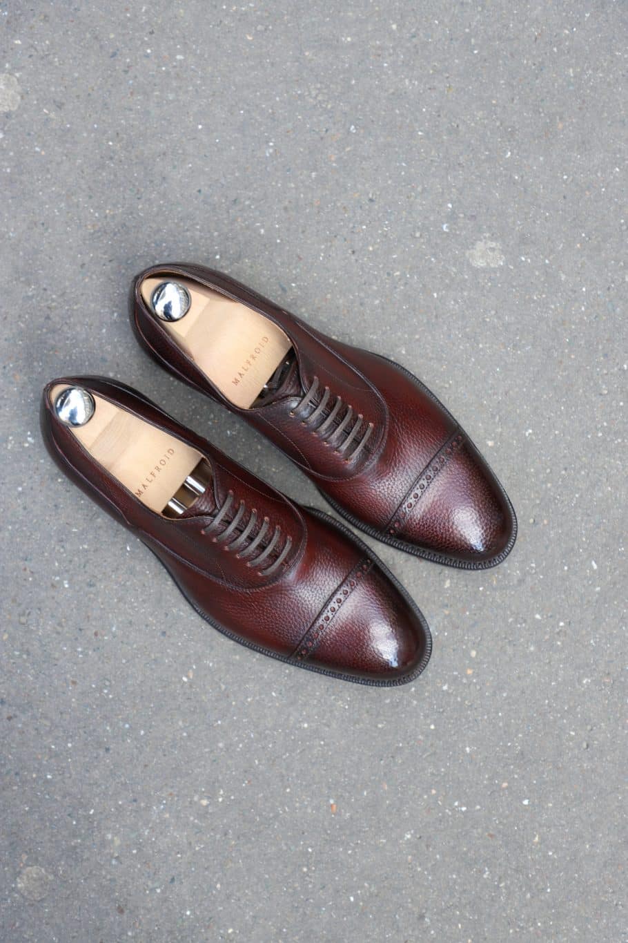 Malfroid Astoria oxford cuir grainé