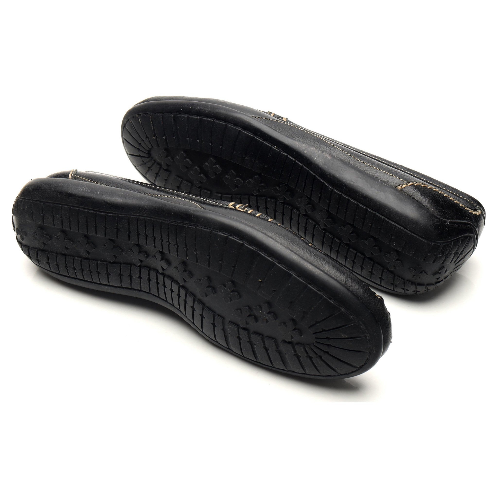 Martin Dingman Saxon mocassins cuir grainé noir UK 9,5