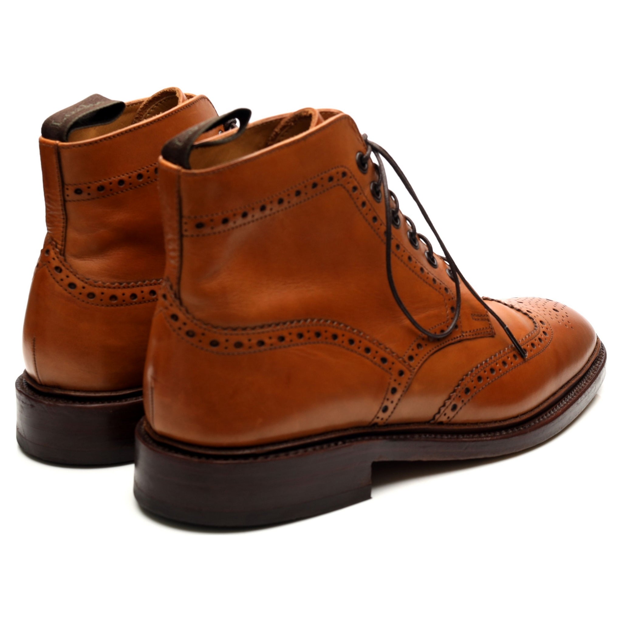 Loake 1880 Burford 2 bottines brogue cuir marron 9 UK