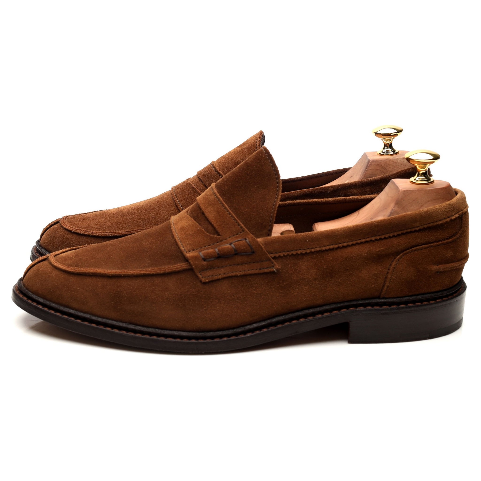 Tricker’s Adam mocassins UK 9.5 daim marron penny