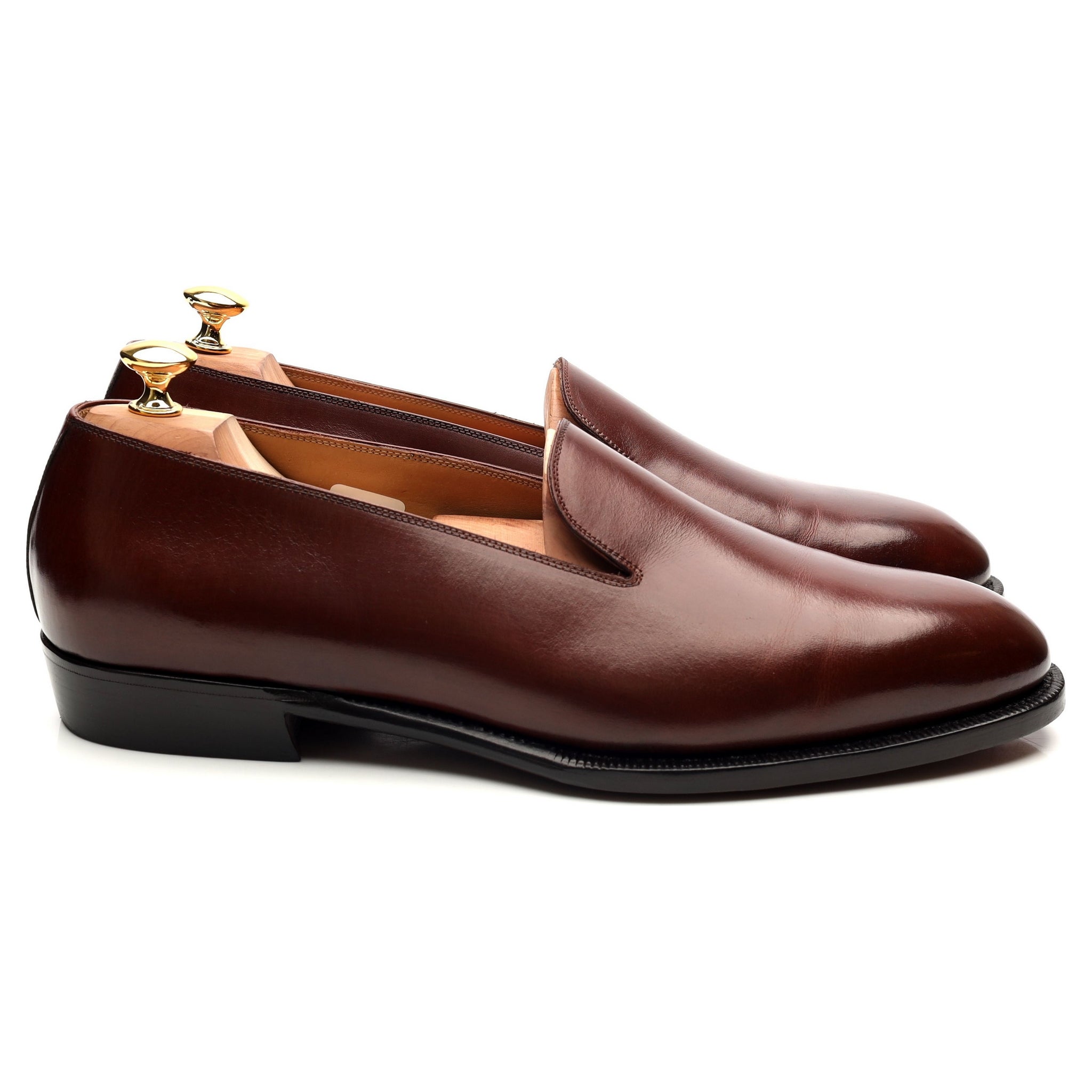 Korbinian Ludwig Hess mocassins cuir marron UK 11