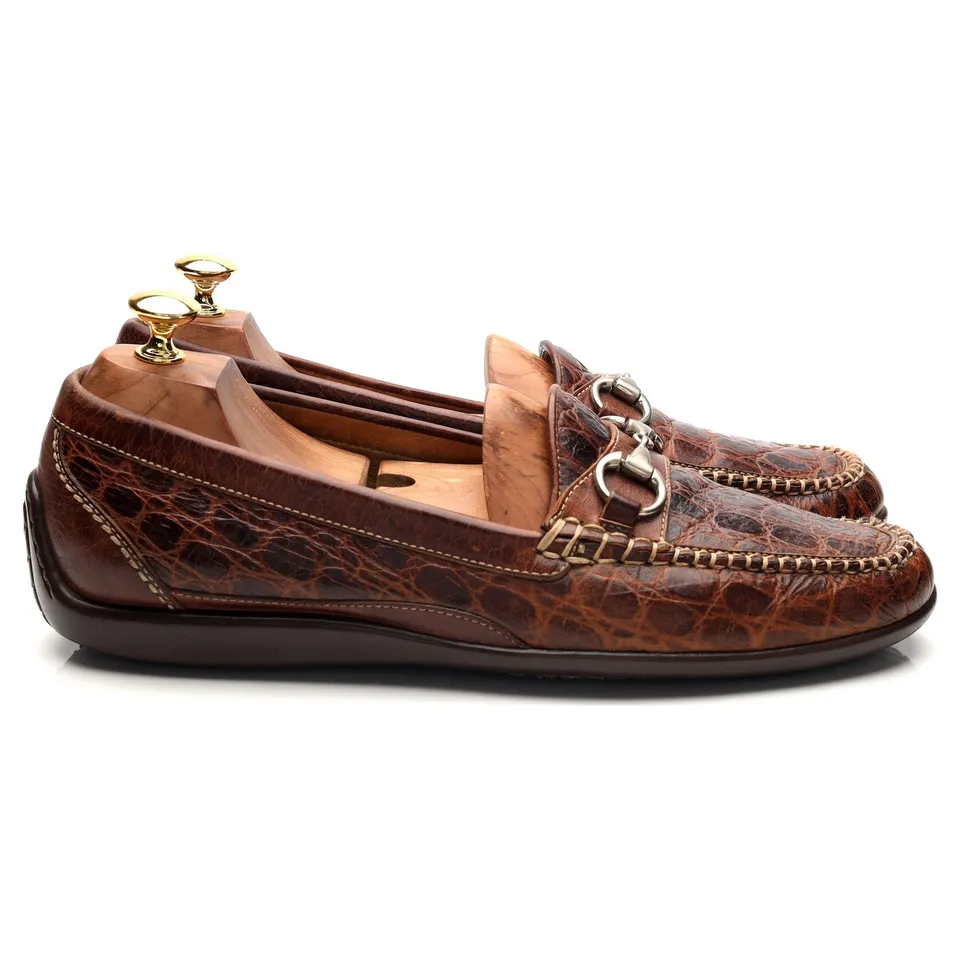 Martin Dingman Saxon mocassin cuir marron 9.5 UK