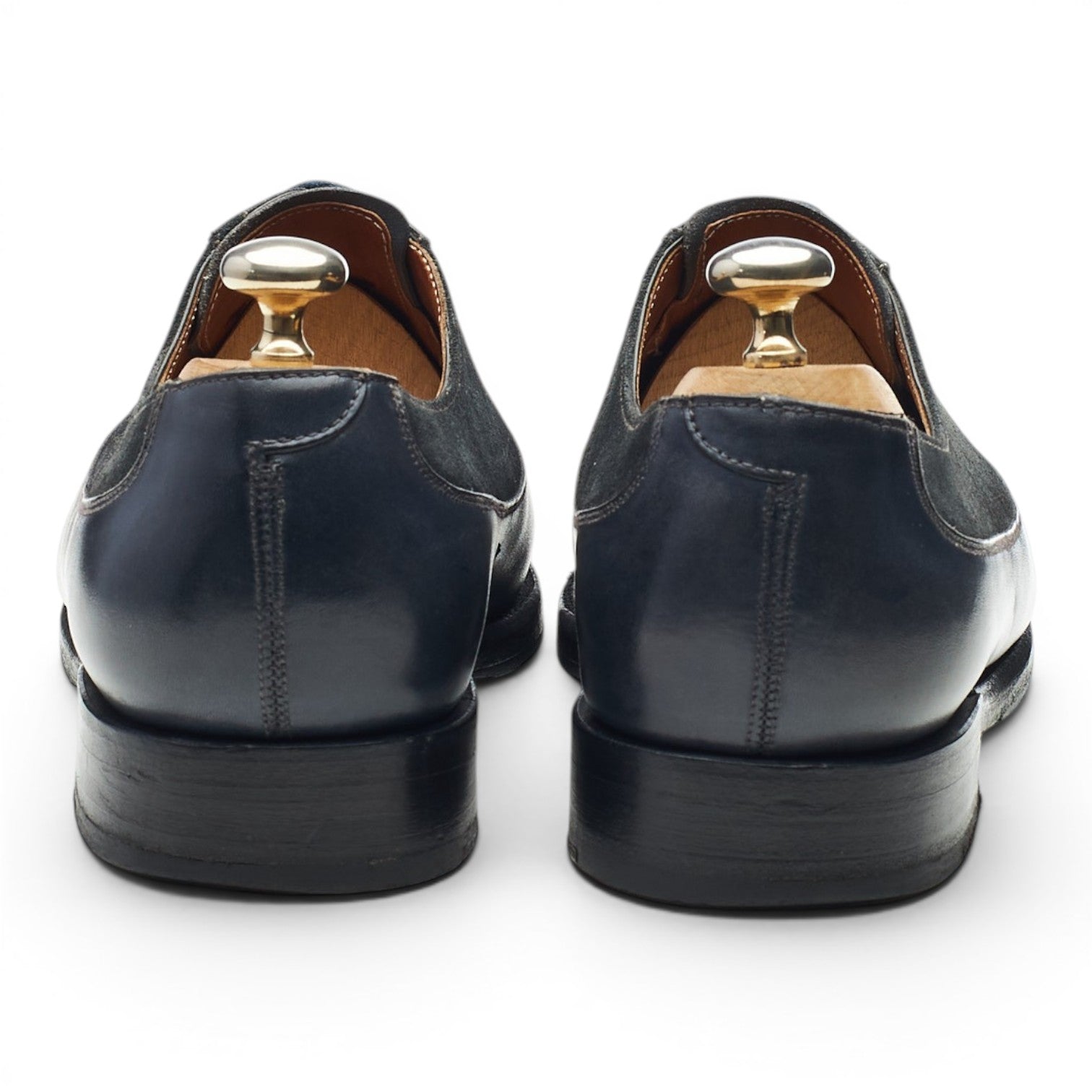 J. FitzPatrick Tacoma oxford cuir suède gris UK 7