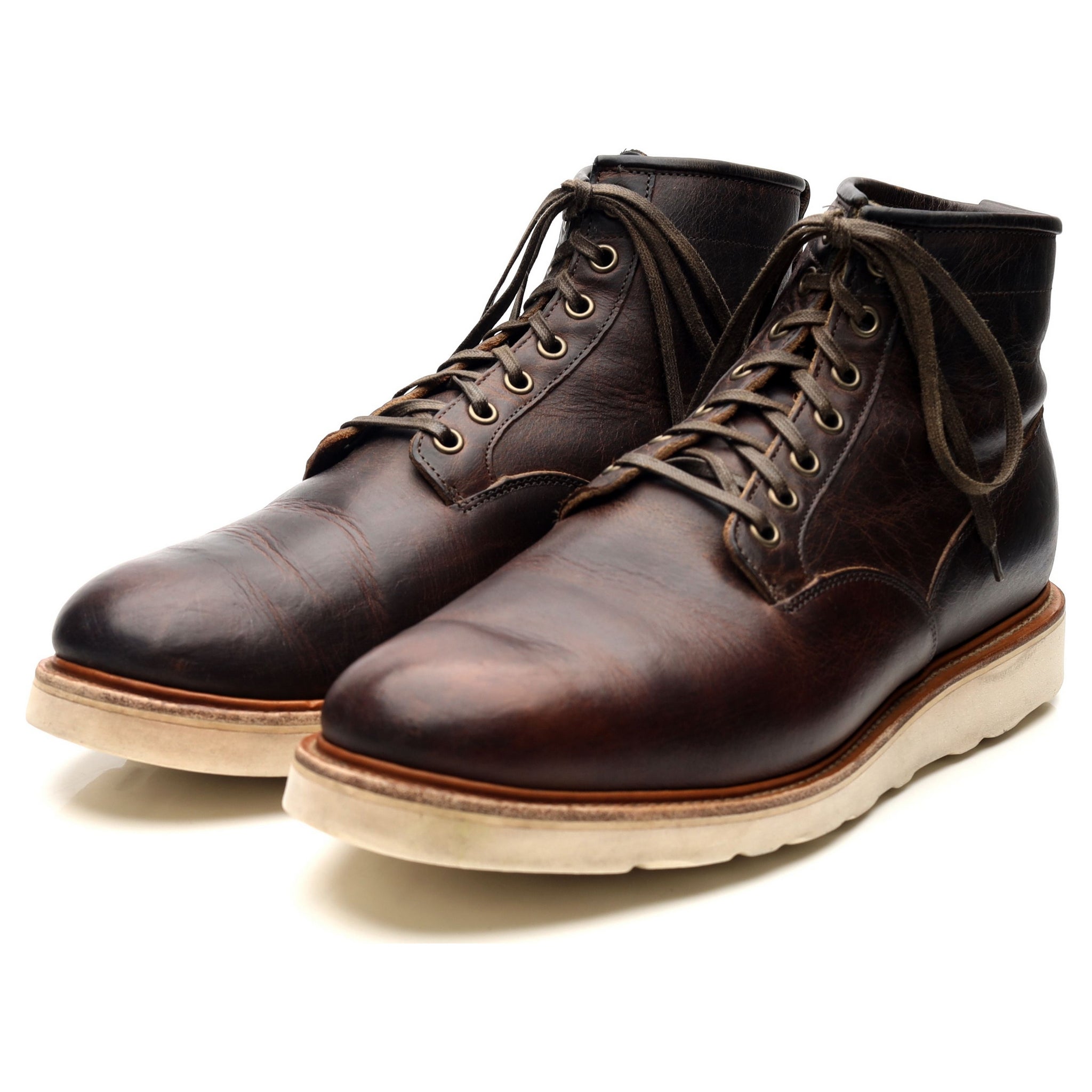Viberg Service Boots cuir marron UK 10
