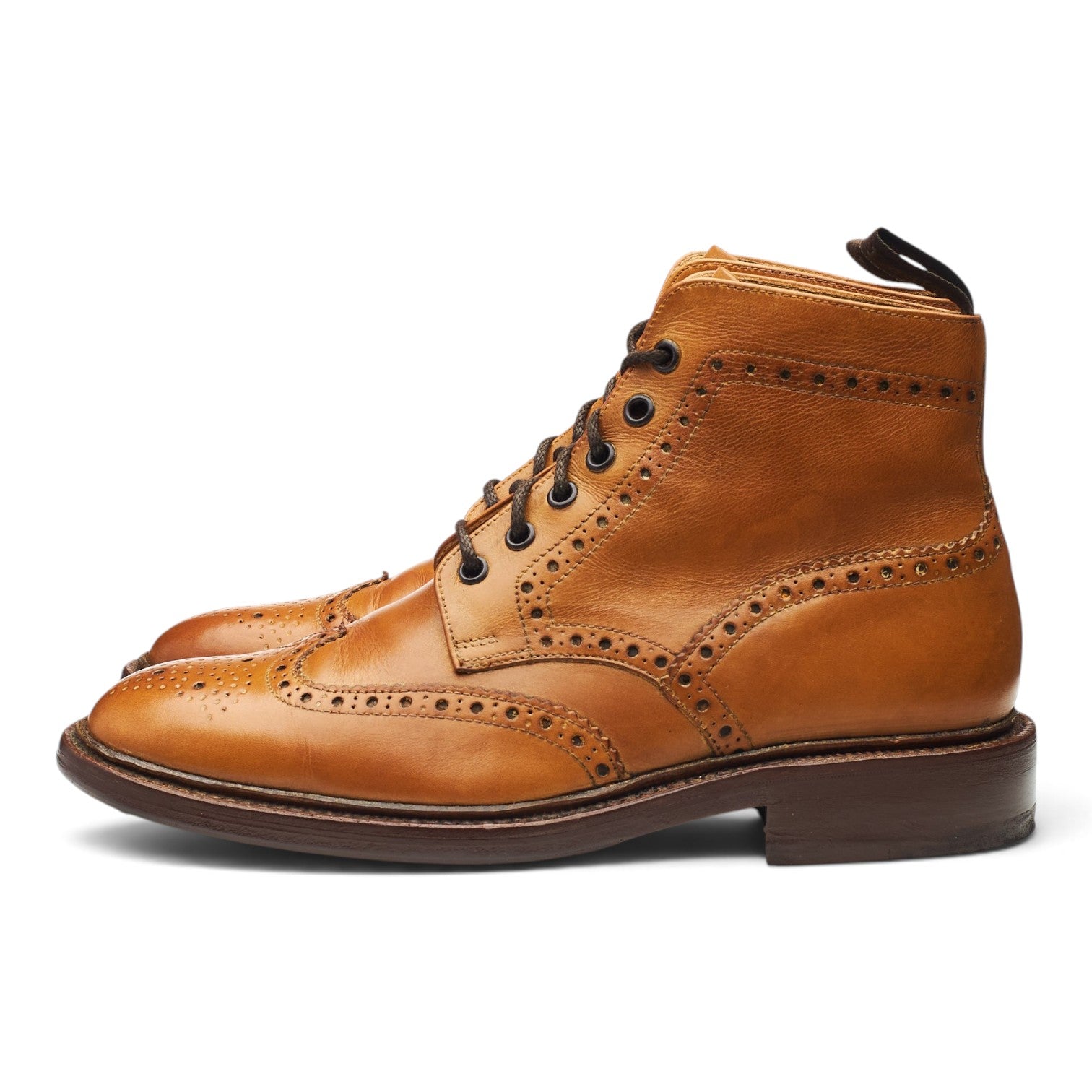 Loake 1880 Burford 2 boots brogue cuir marron UK 7