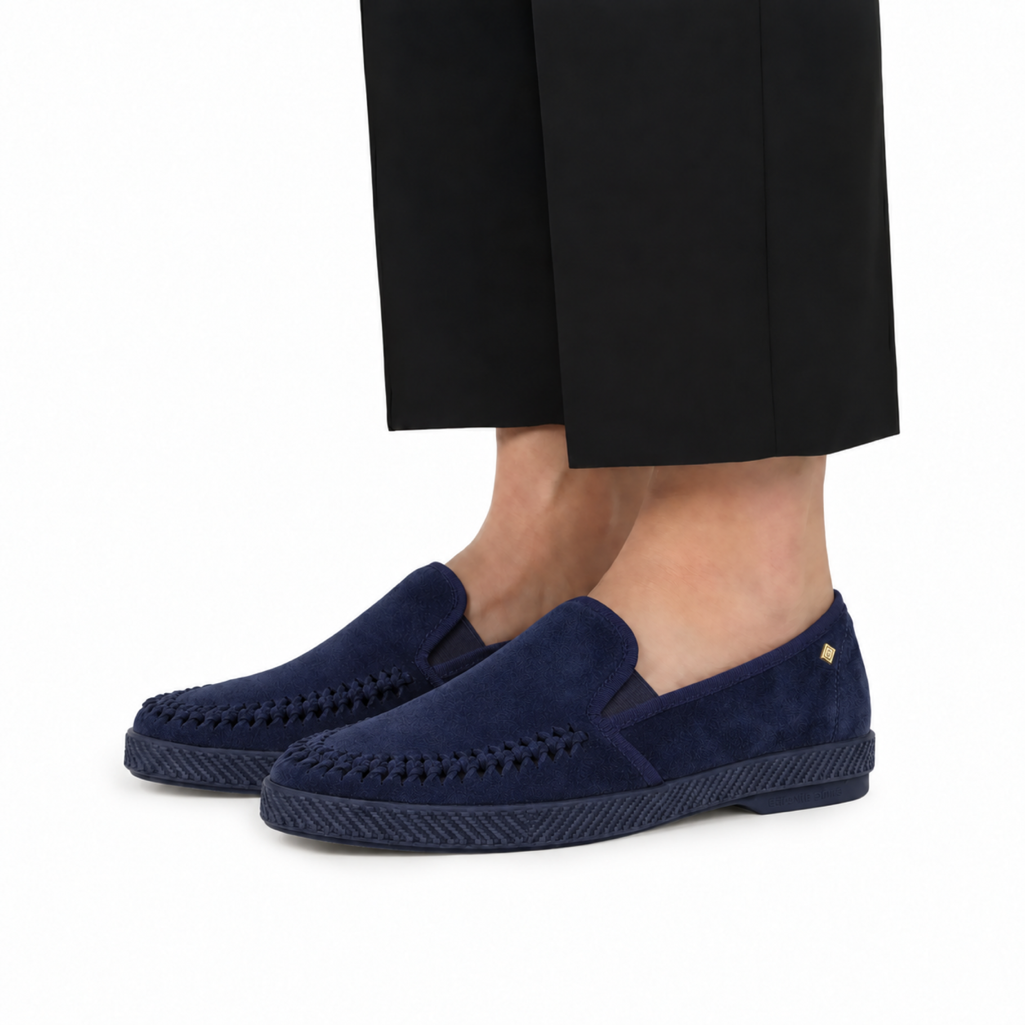 Rivieras Classic Suede Tressé espadrilles marine