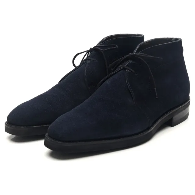 Norman Vilalta boots chukka suède bleu UK 8.5