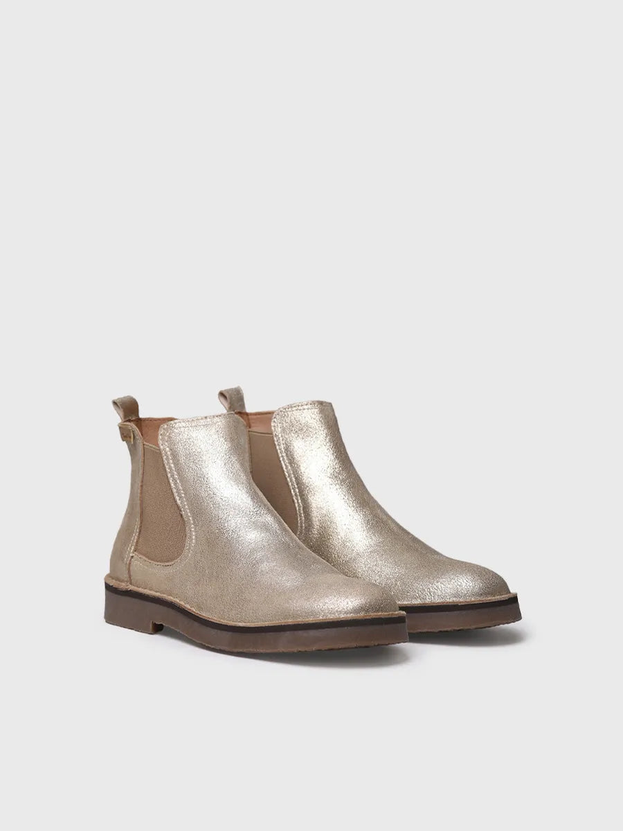 Toni Pons Isa-PL bottines femme cuir argenté
