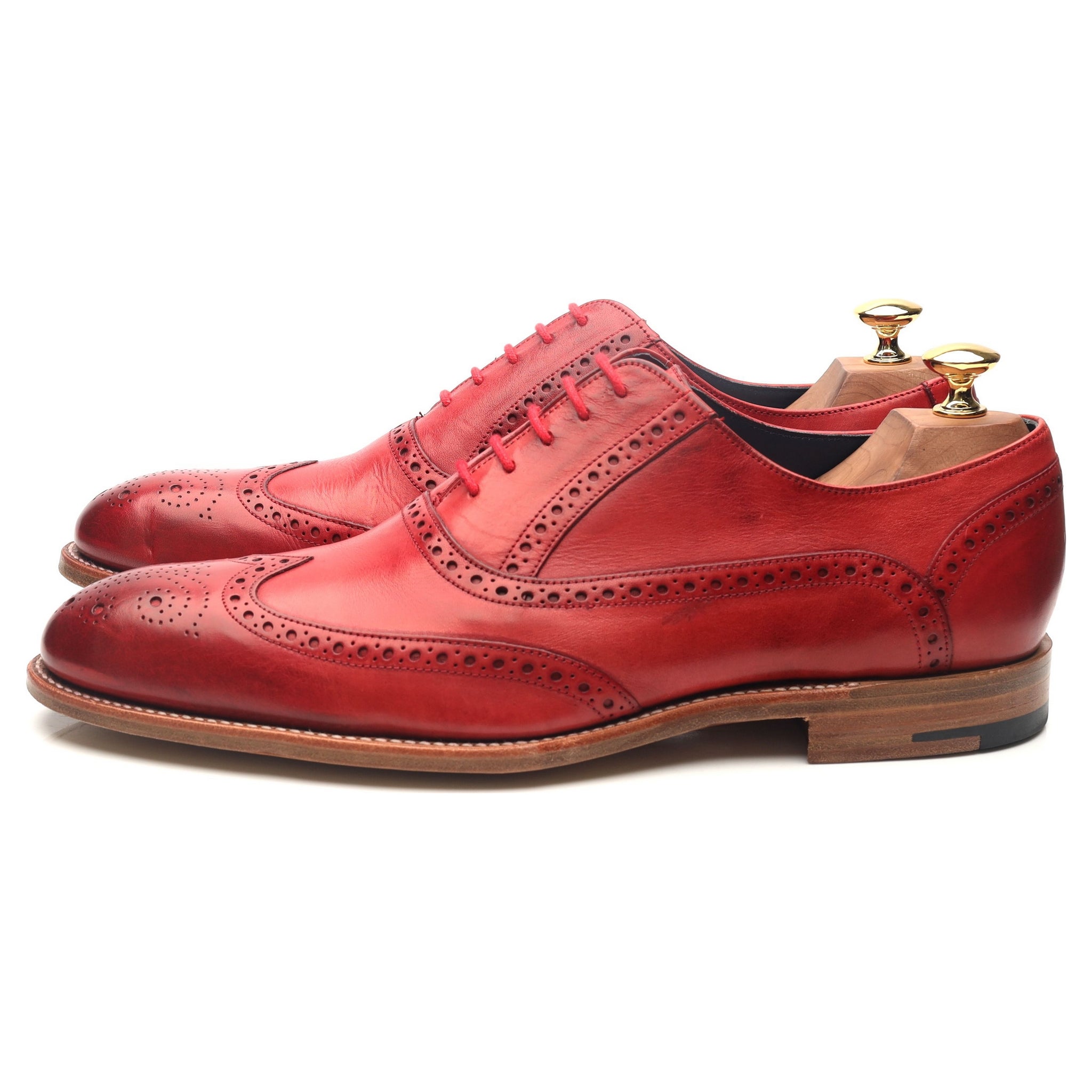 Barker Valiant derbies cuir rouge pointure 9