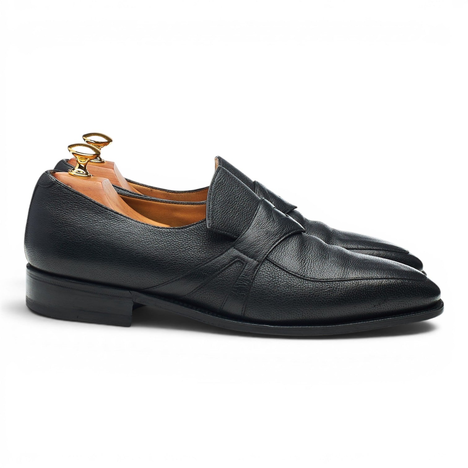 Corthay Rascaille mocassins cuir noir pointure UK 7