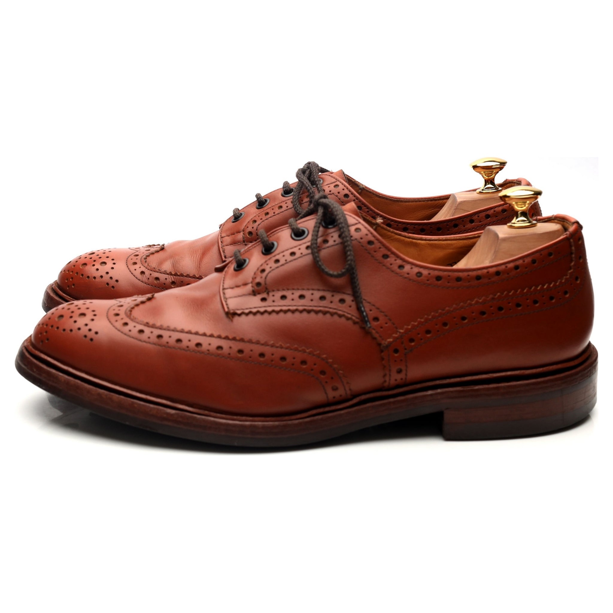 Trickers Bourton derby cuir marron 10,5 semelle gomme