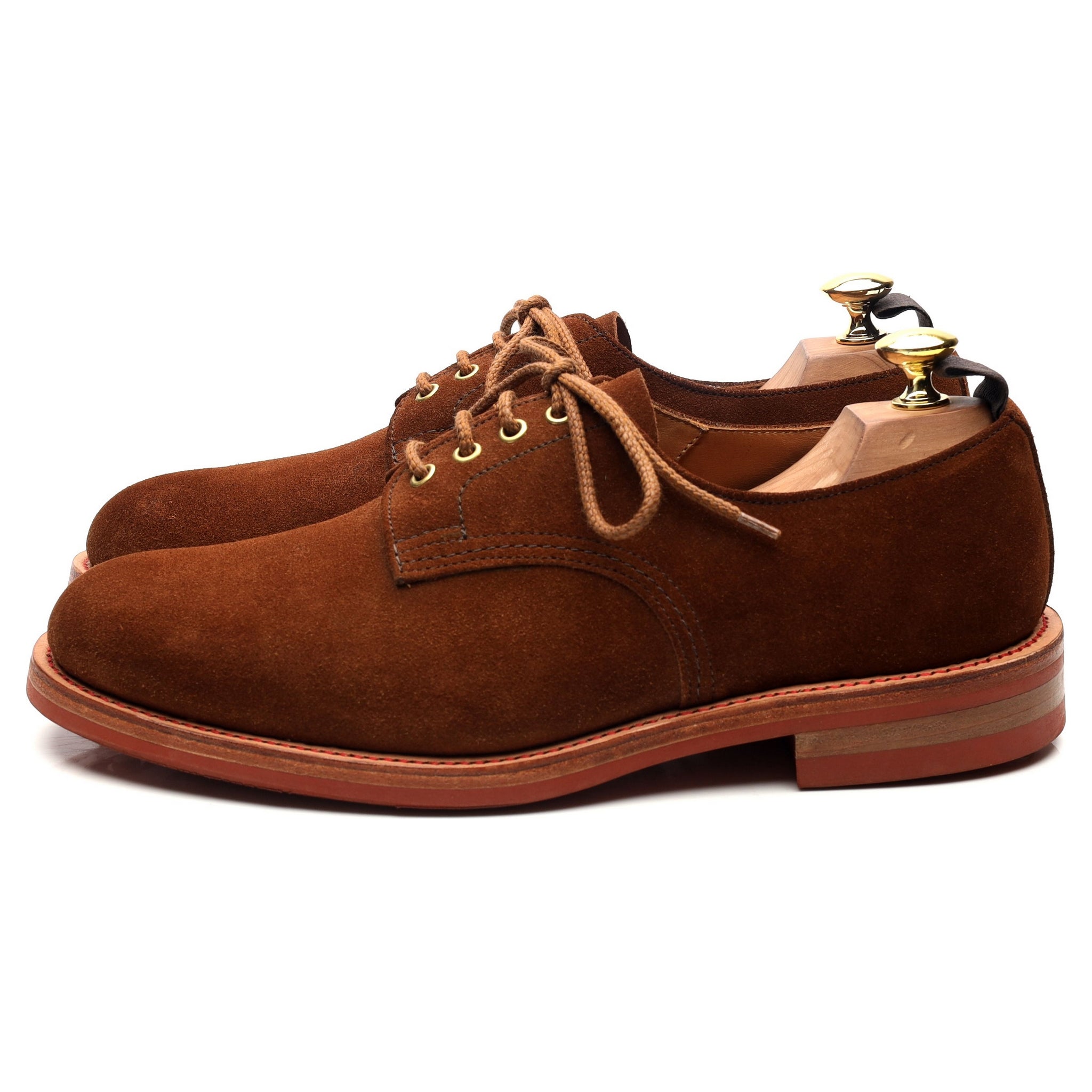 Tricker's 7840 derby daim marron pointure UK 8