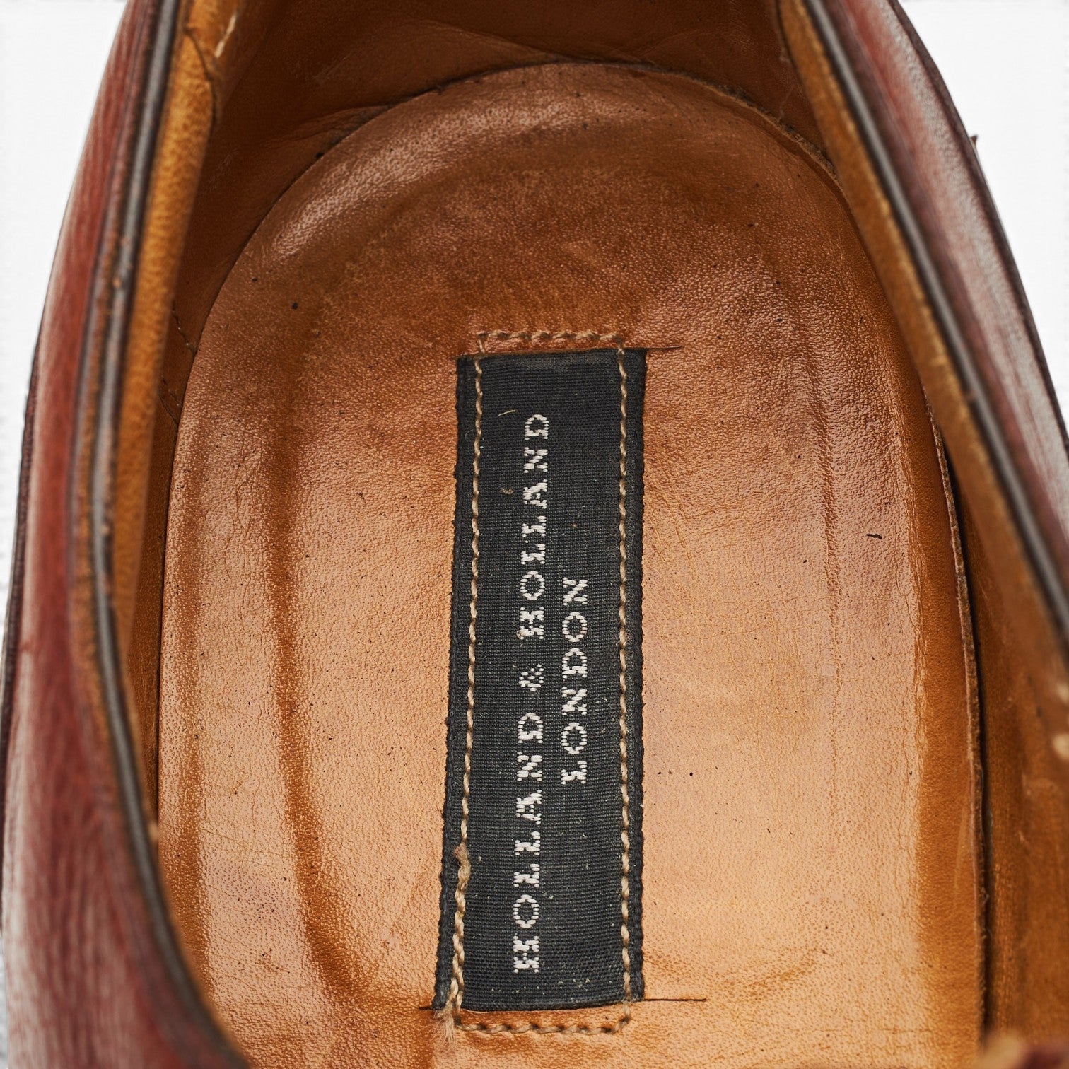 Holland & Holland Derby cuir grainé marron UK 9,5 E