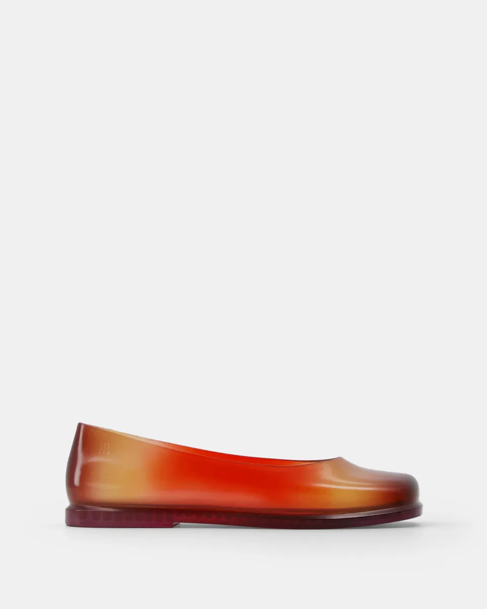 Nodaleto x Melissa Ruby ballerines orange sunset