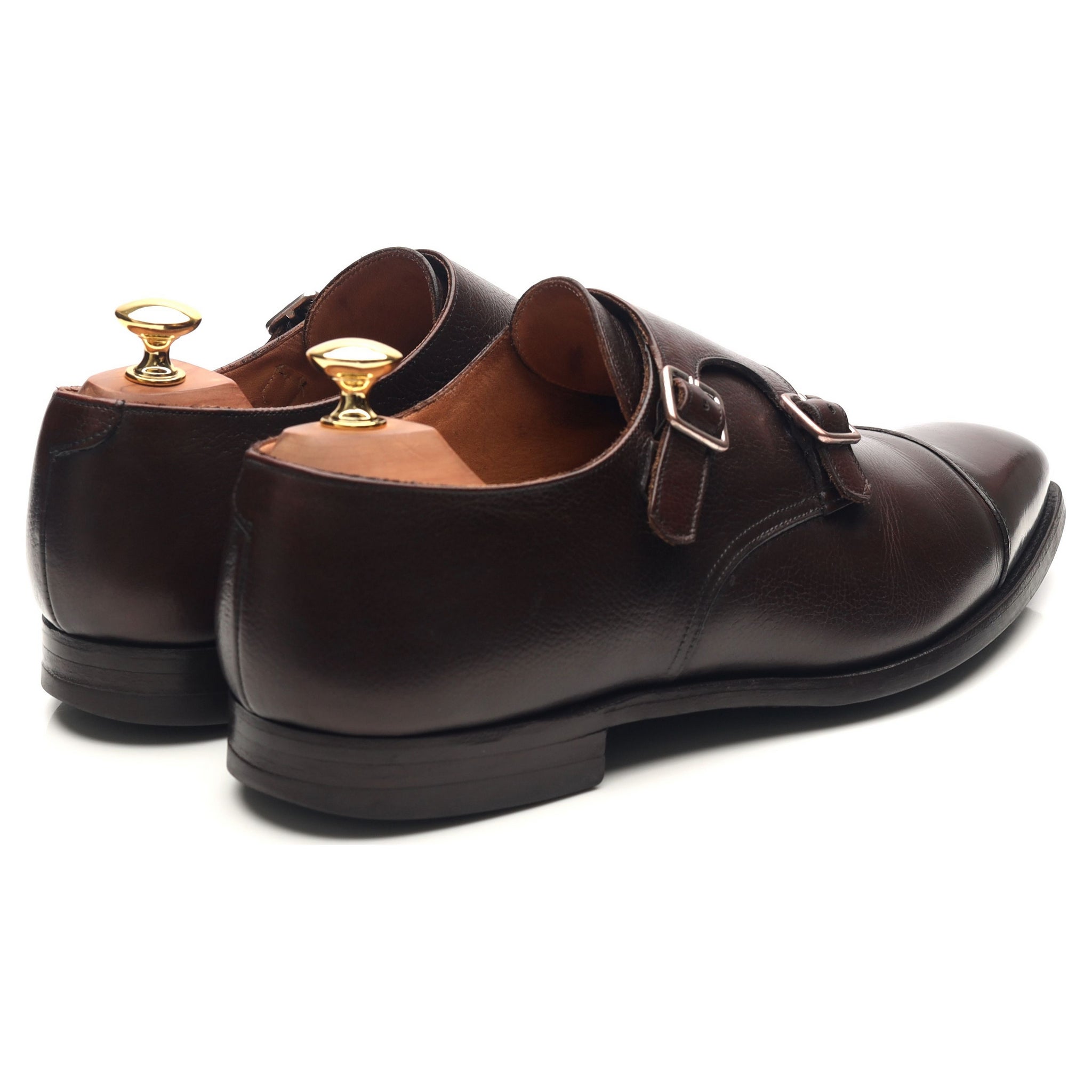 Crockett & Jones Lowndes double monk cuir marron UK 9.5