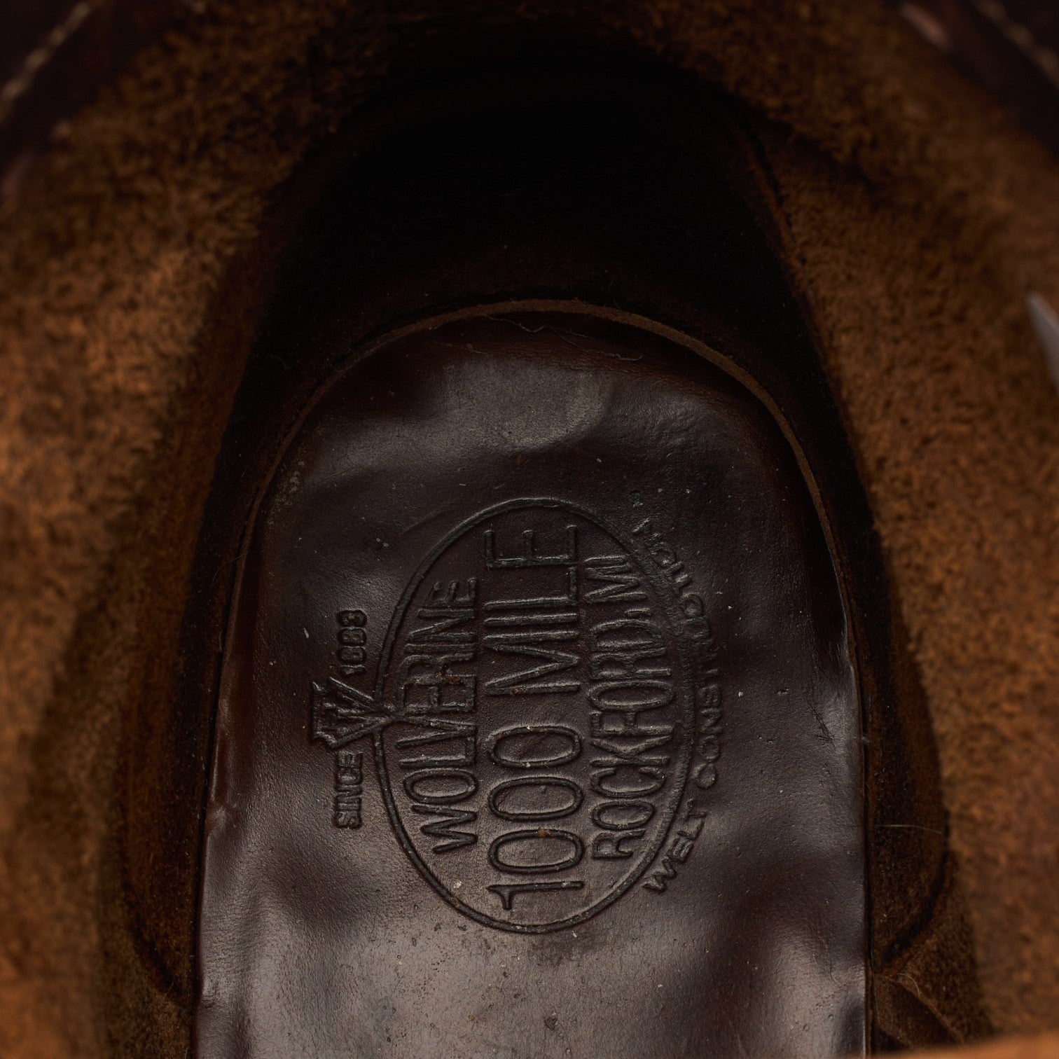 Wolverine 1000 Mile boots cuir marron UK 8