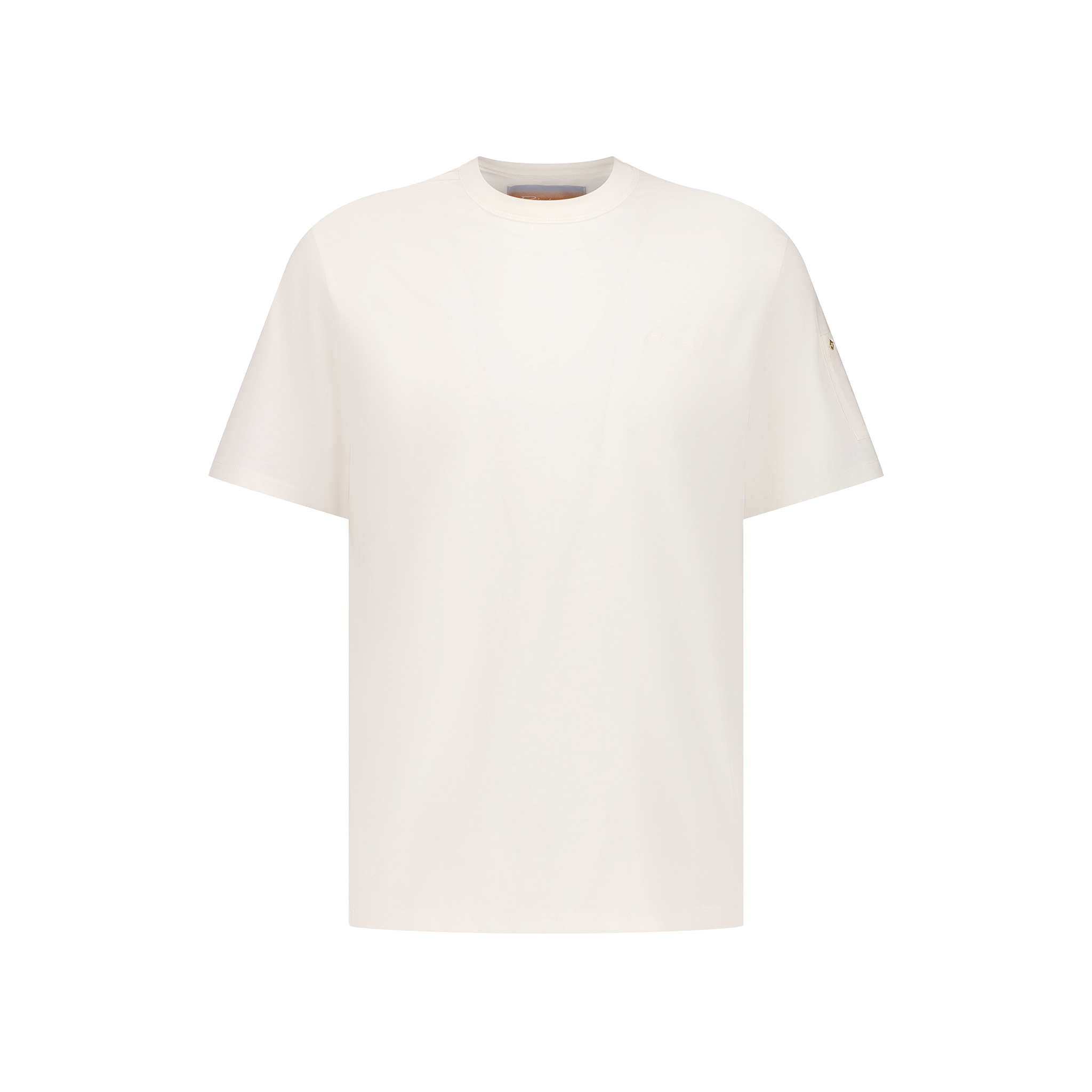 Rivieras Tropez t-shirt coton blanc poche manche