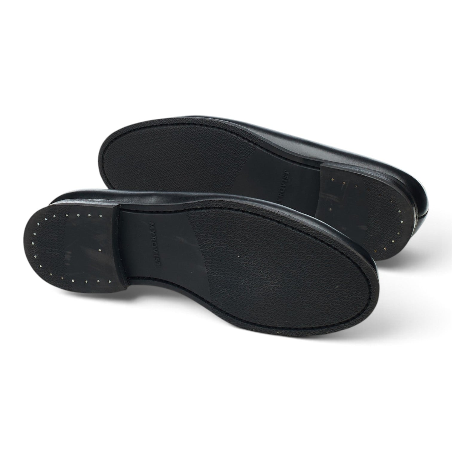 Myrqvist Stenhammar II mocassins cuir noir pointure UK 7.5