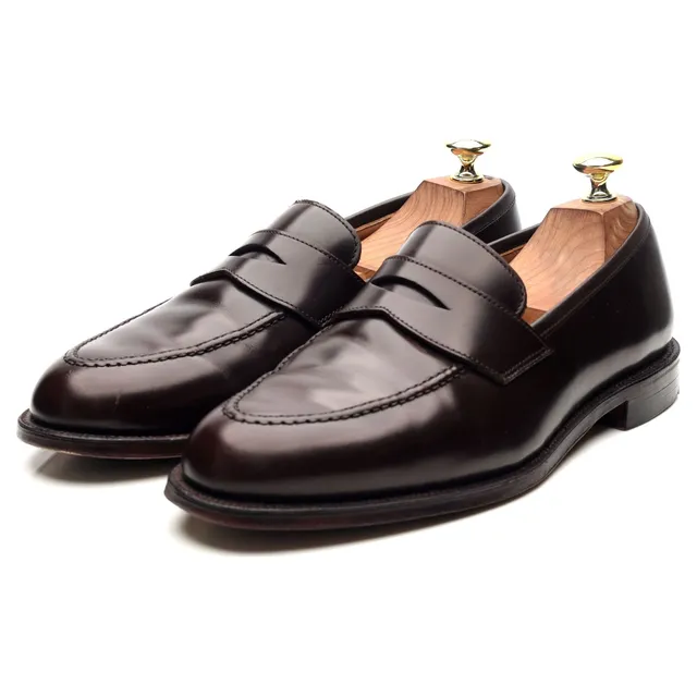 Crockett & Jones Henley 3 mocassins cuir bordeaux 7,5 UK