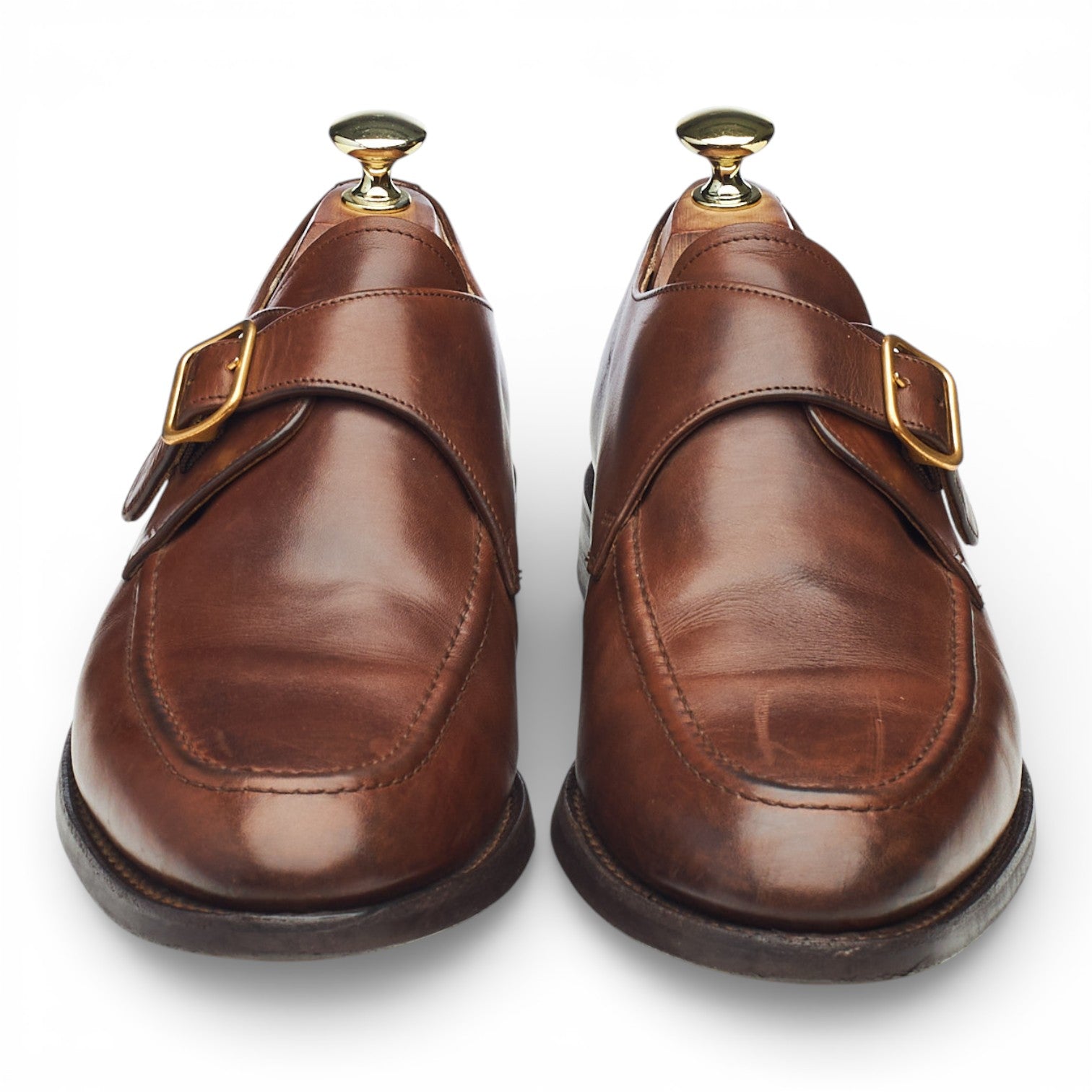 Barker monk strap cuir marron UK 7.5