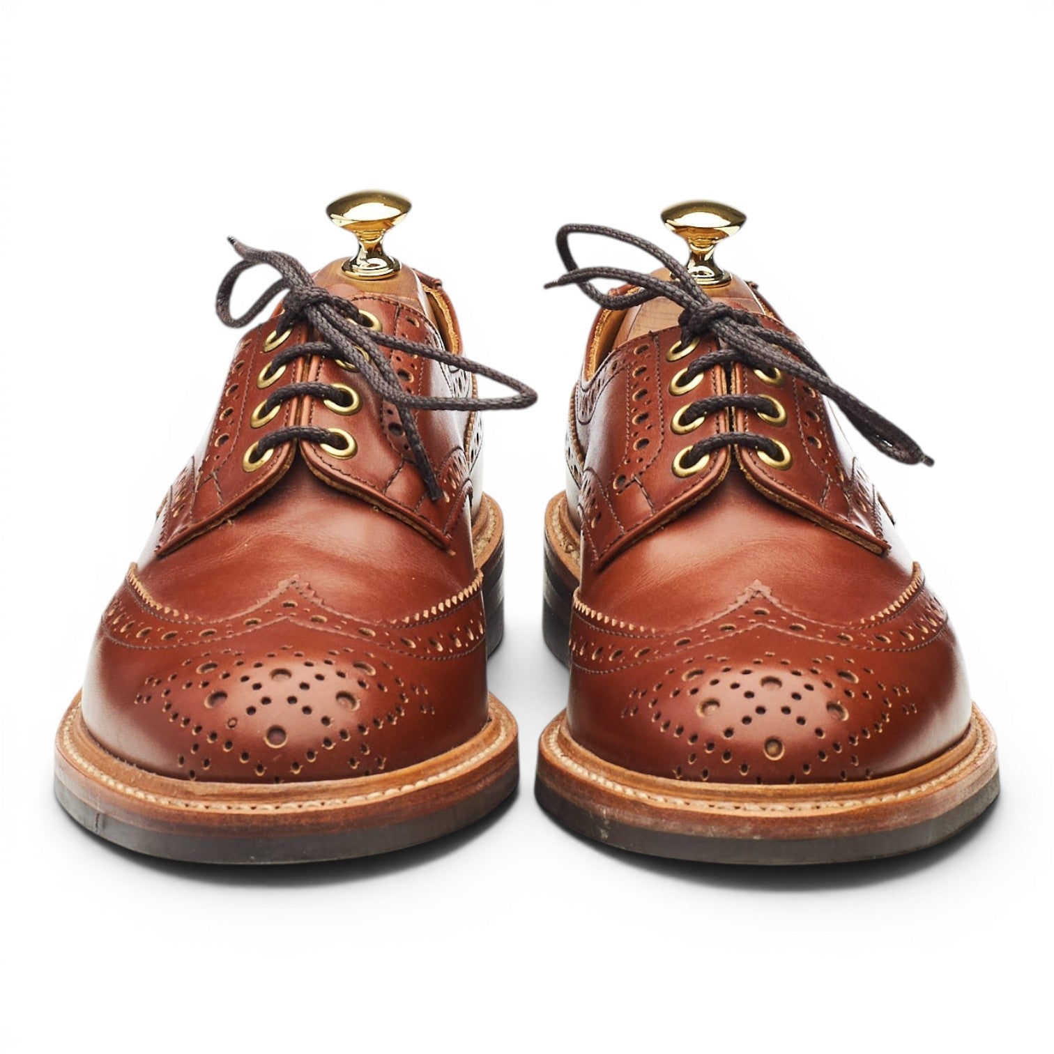 Tricker's Bourton derby cuir marron UK 6 semelle gomme