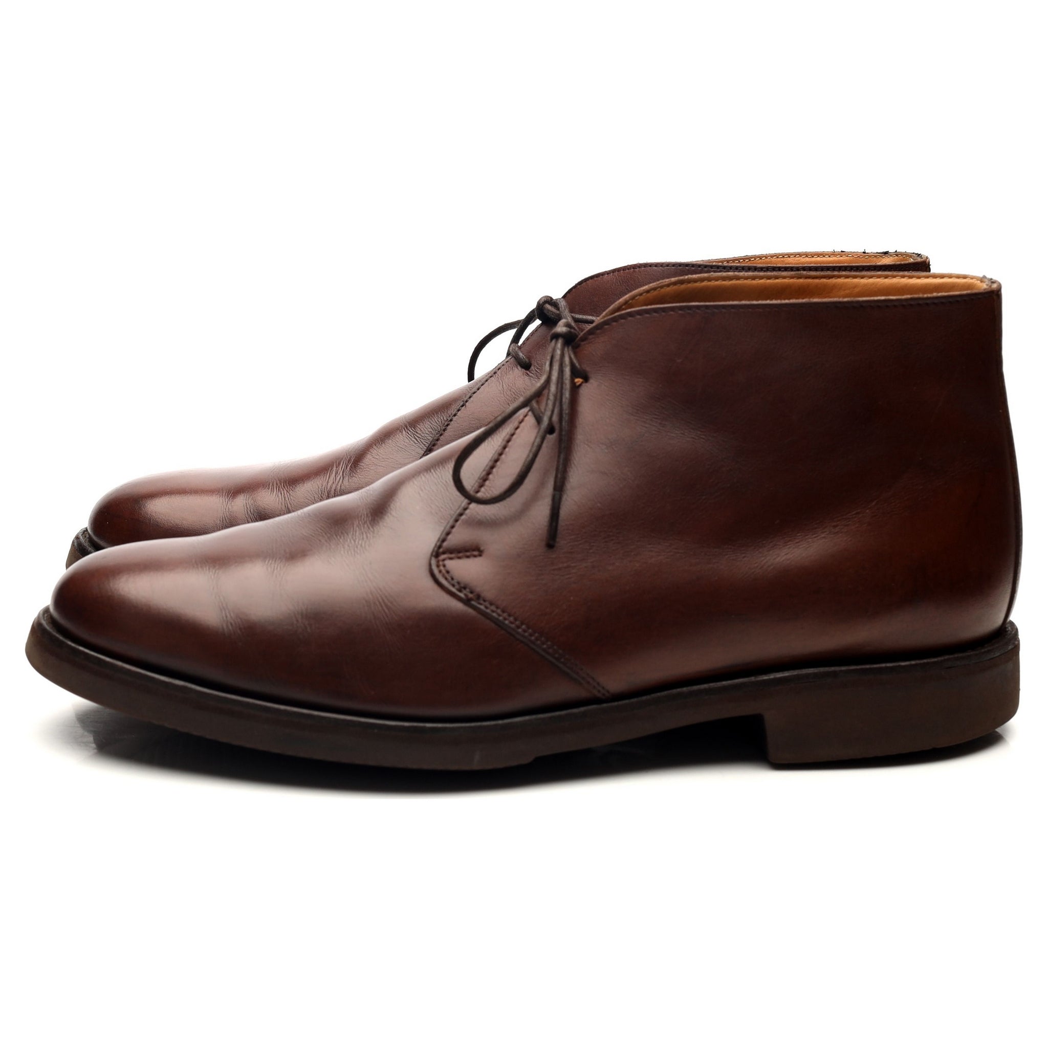 Barker 148726 bottines chukka cuir marron UK 8.5