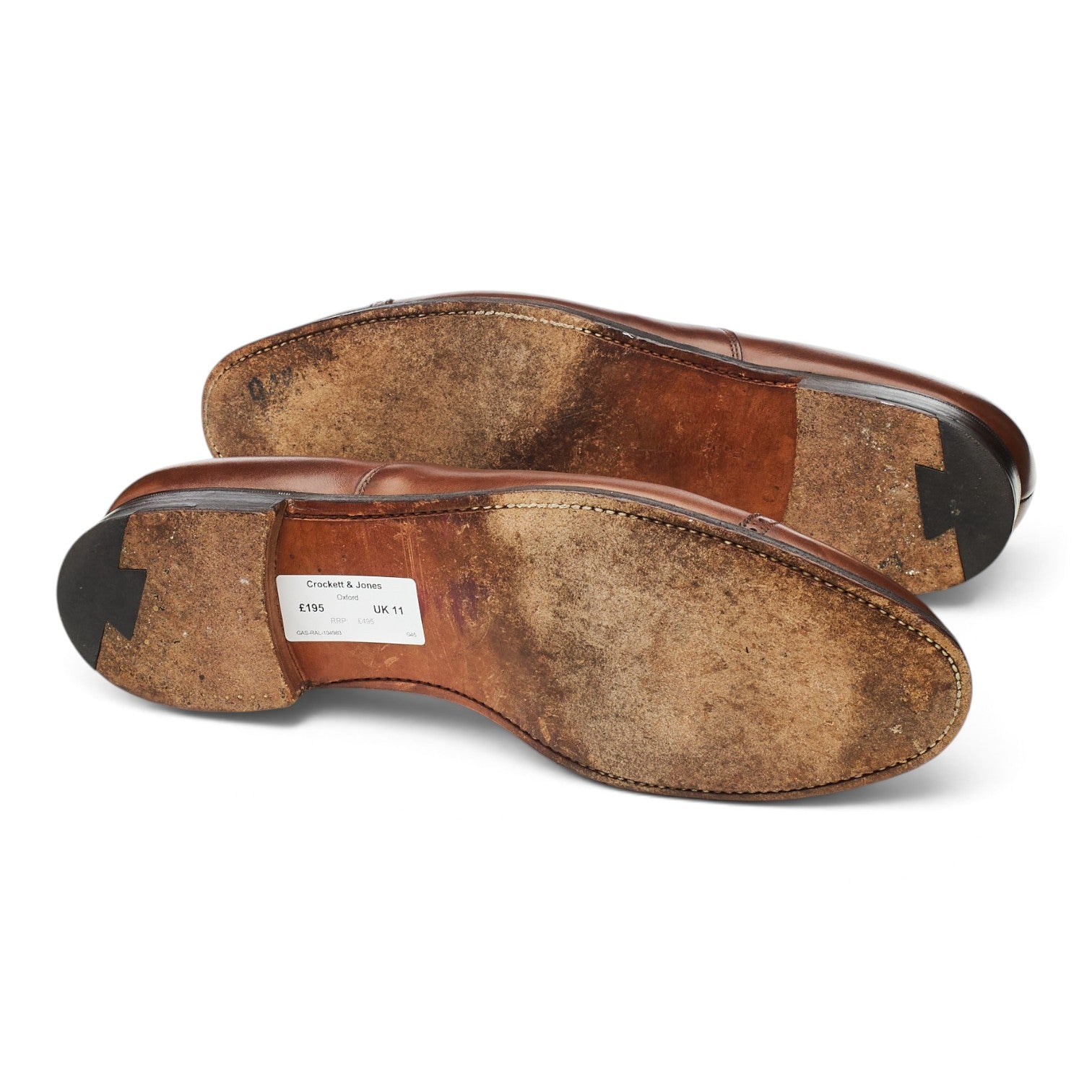 Ralph Lauren oxford cuir marron antique UK 11