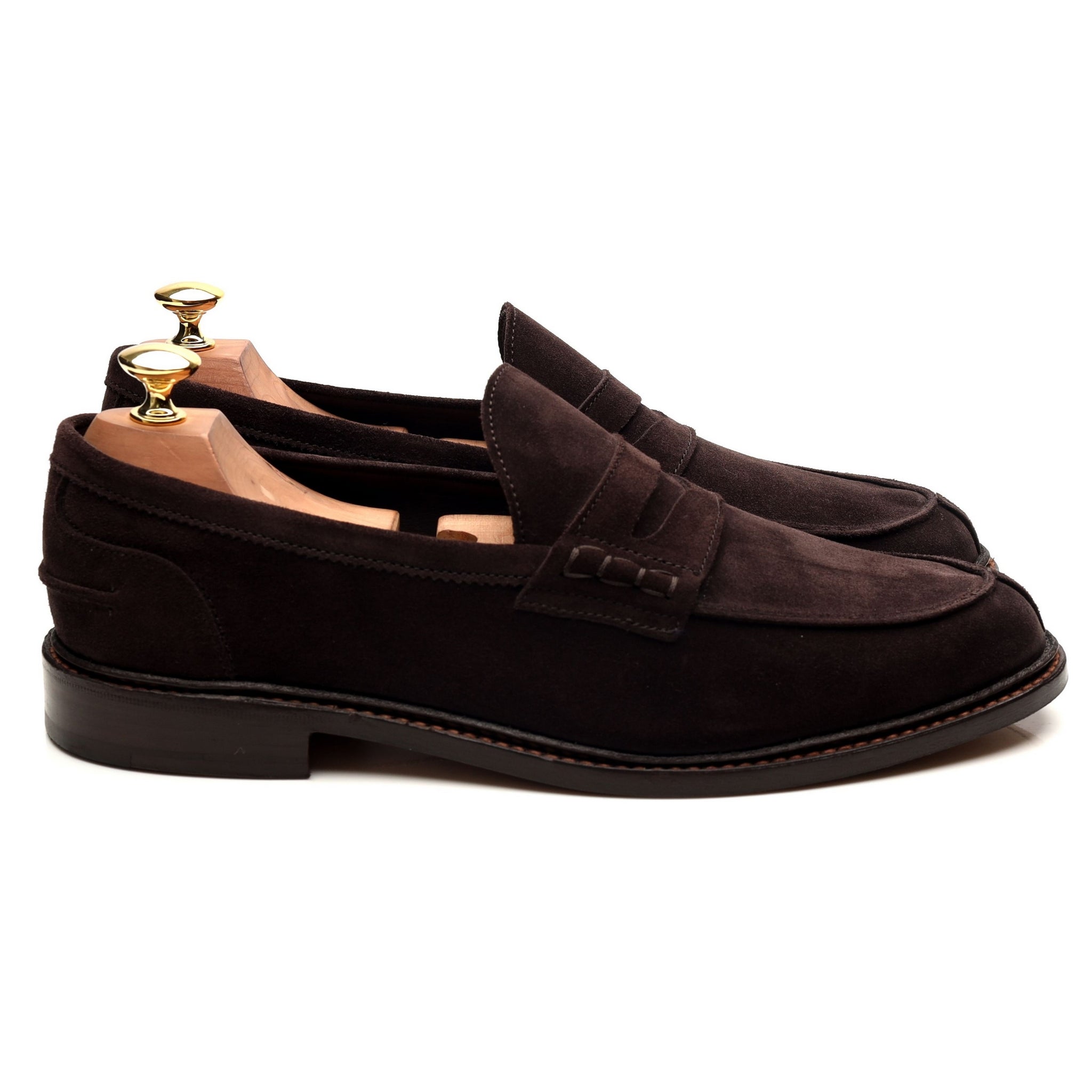 Tricker's Adam mocassin suède marron 9 penny