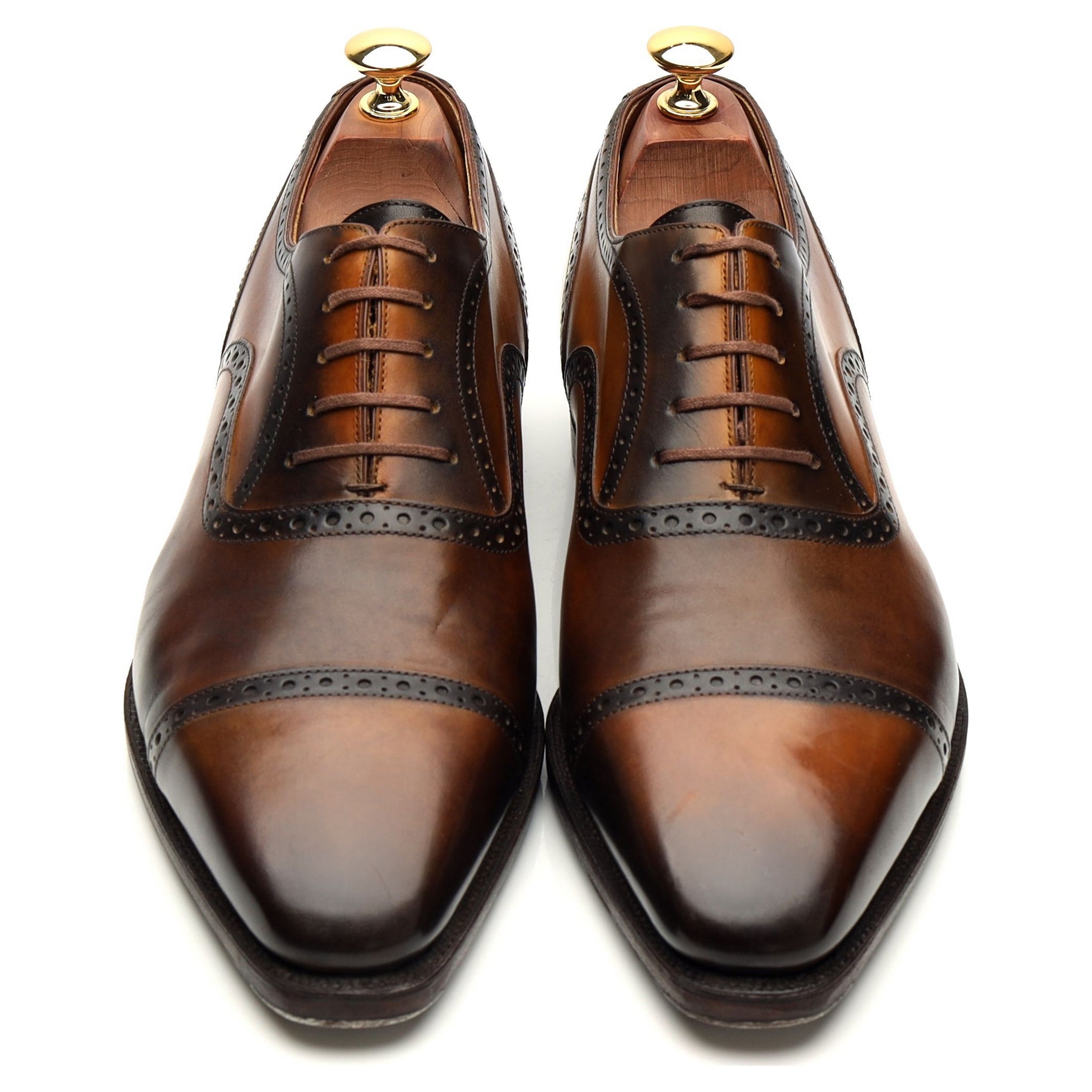 Corthay Bucy richelieu cuir marron UK 8.5