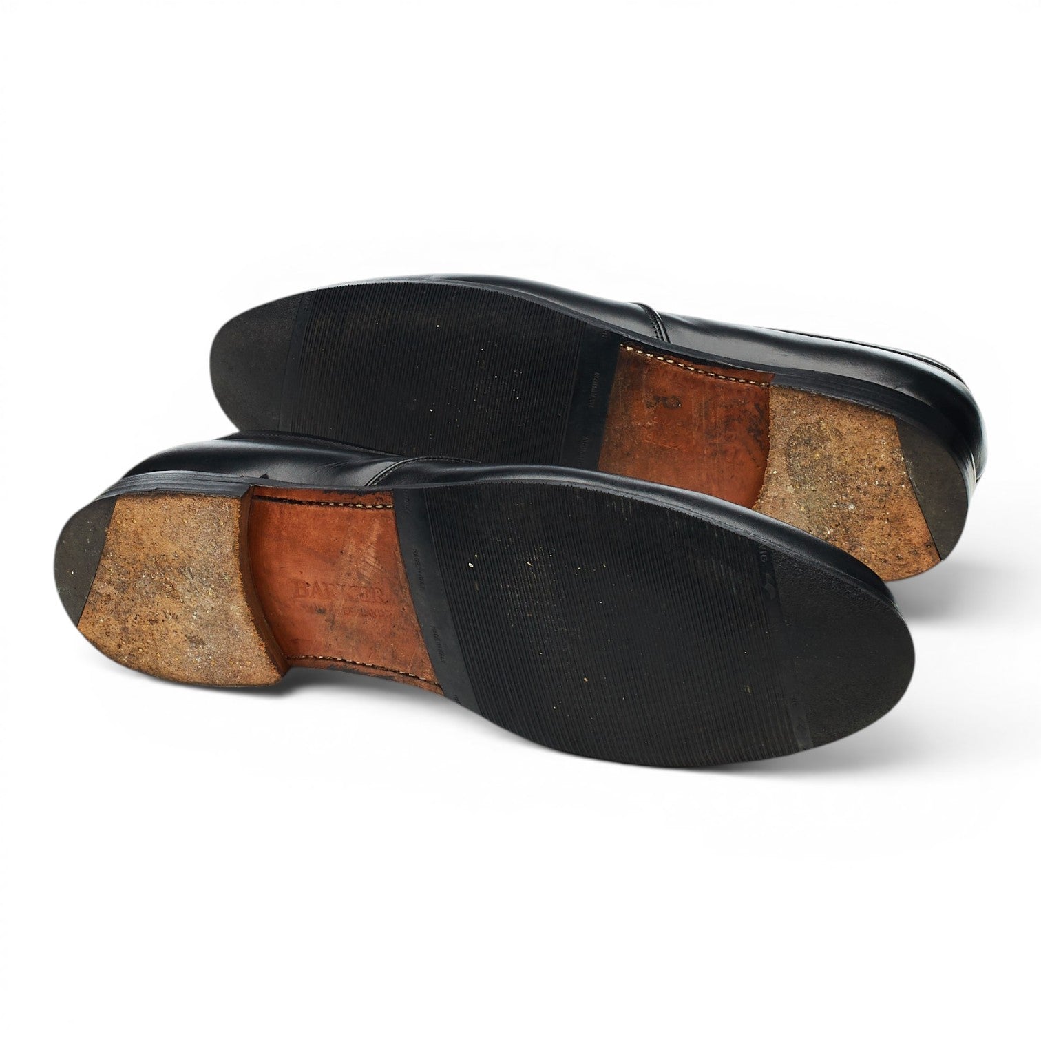 Barker Ramsden Mocassin pompons cuir noir 10