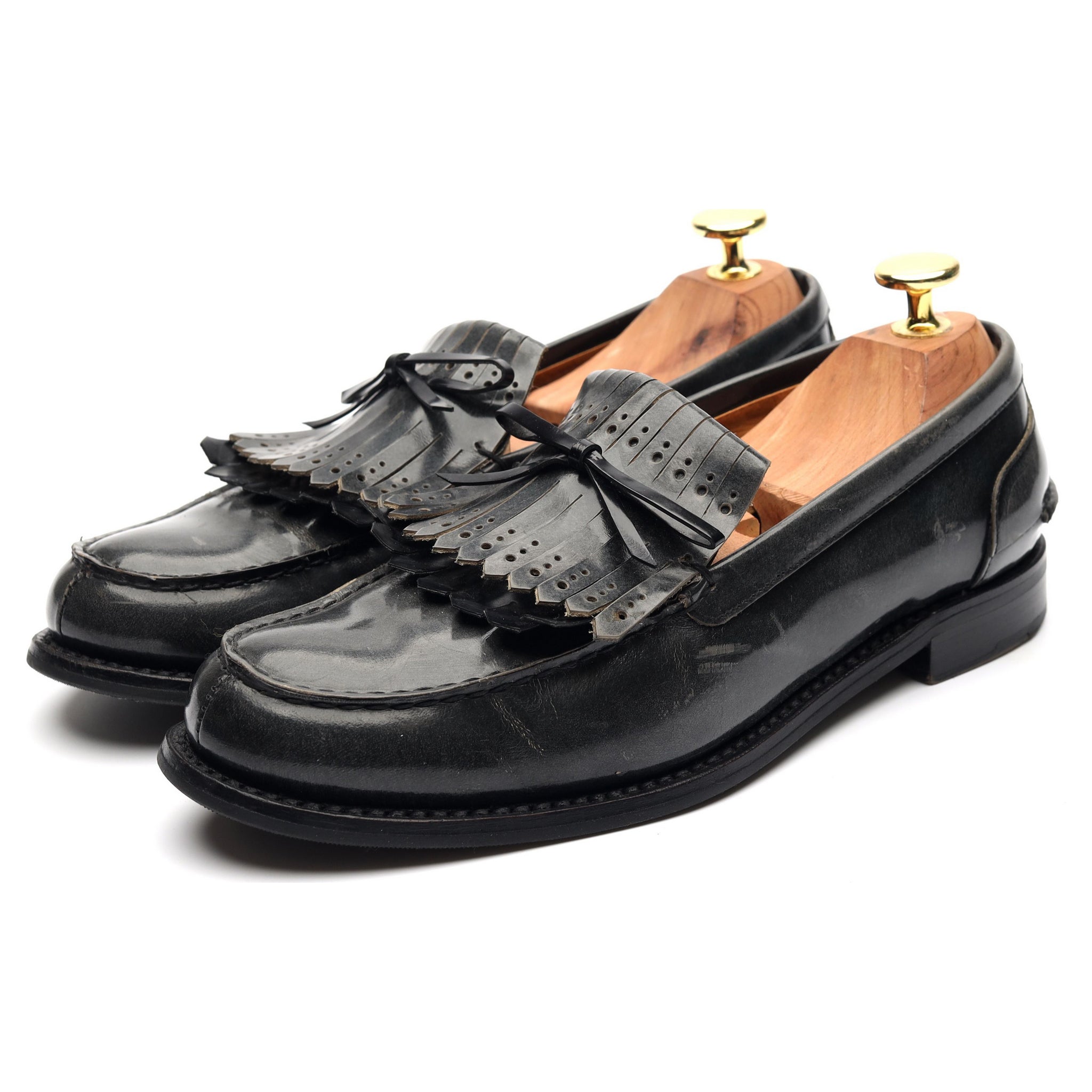 Church's Gracie mocassins cuir gris à franges 36,5
