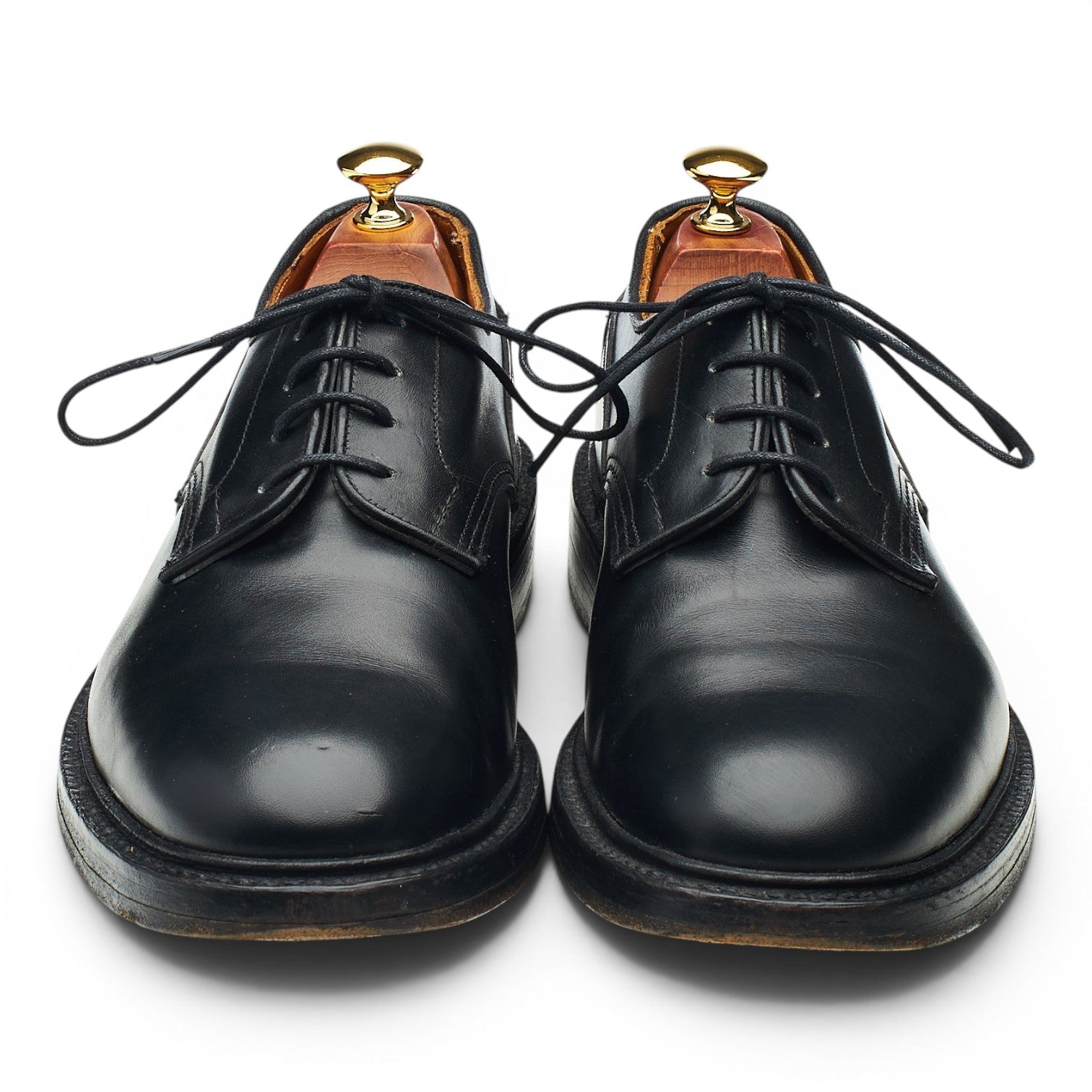 Tricker's Woodstock derbies cuir noir pointure UK 9