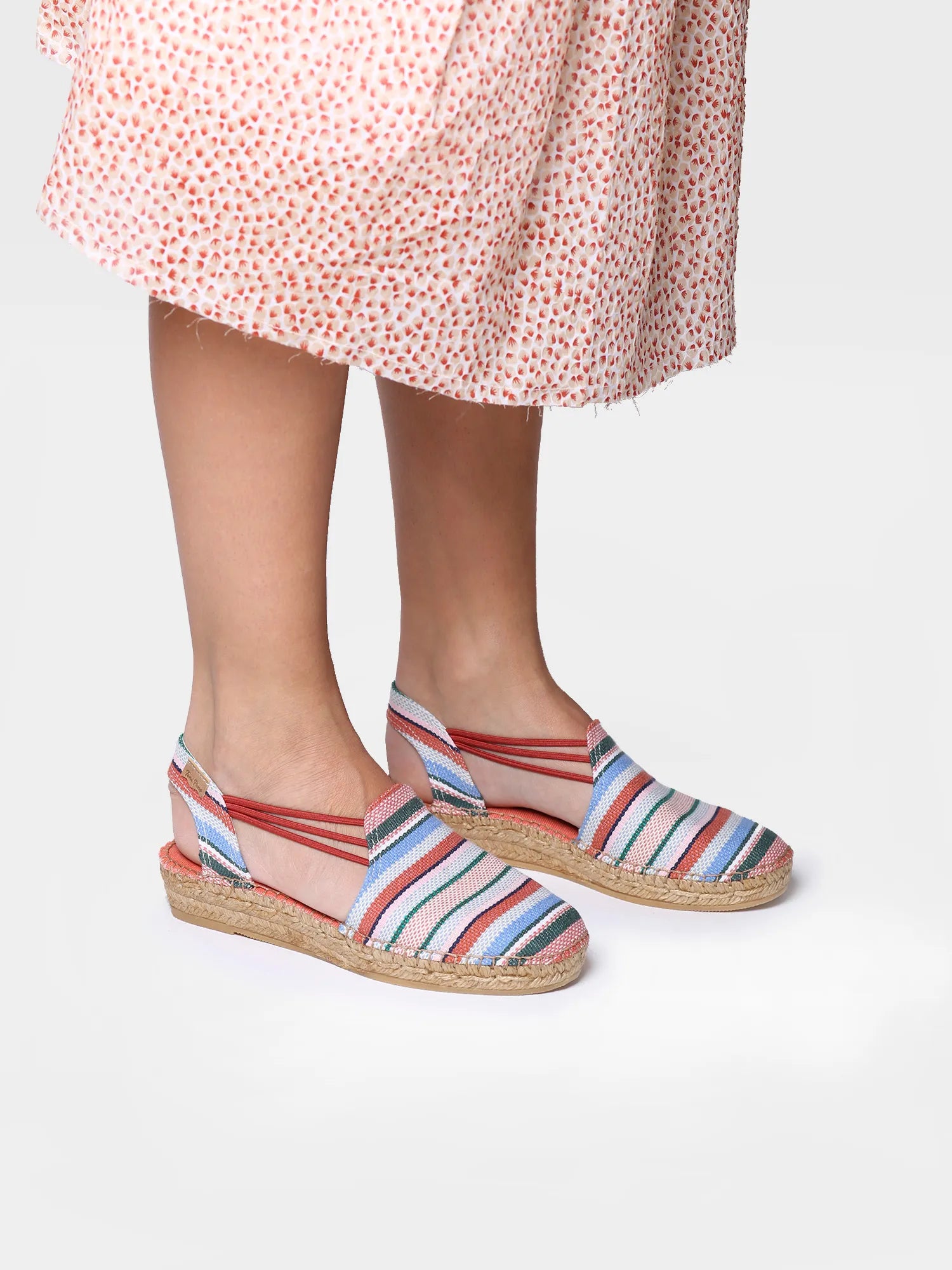 Toni Pons Norma espadrille femme toile élastique rayée
