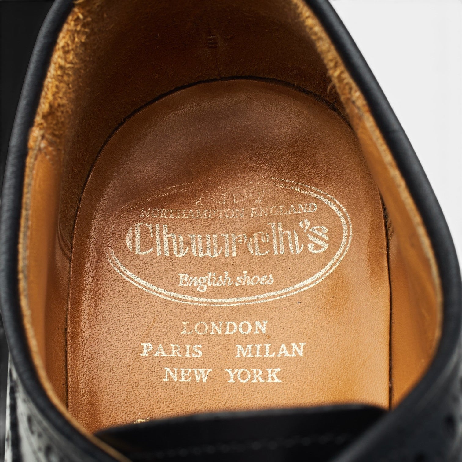 Church's Grafton derbies cuir noir brogues UK 6