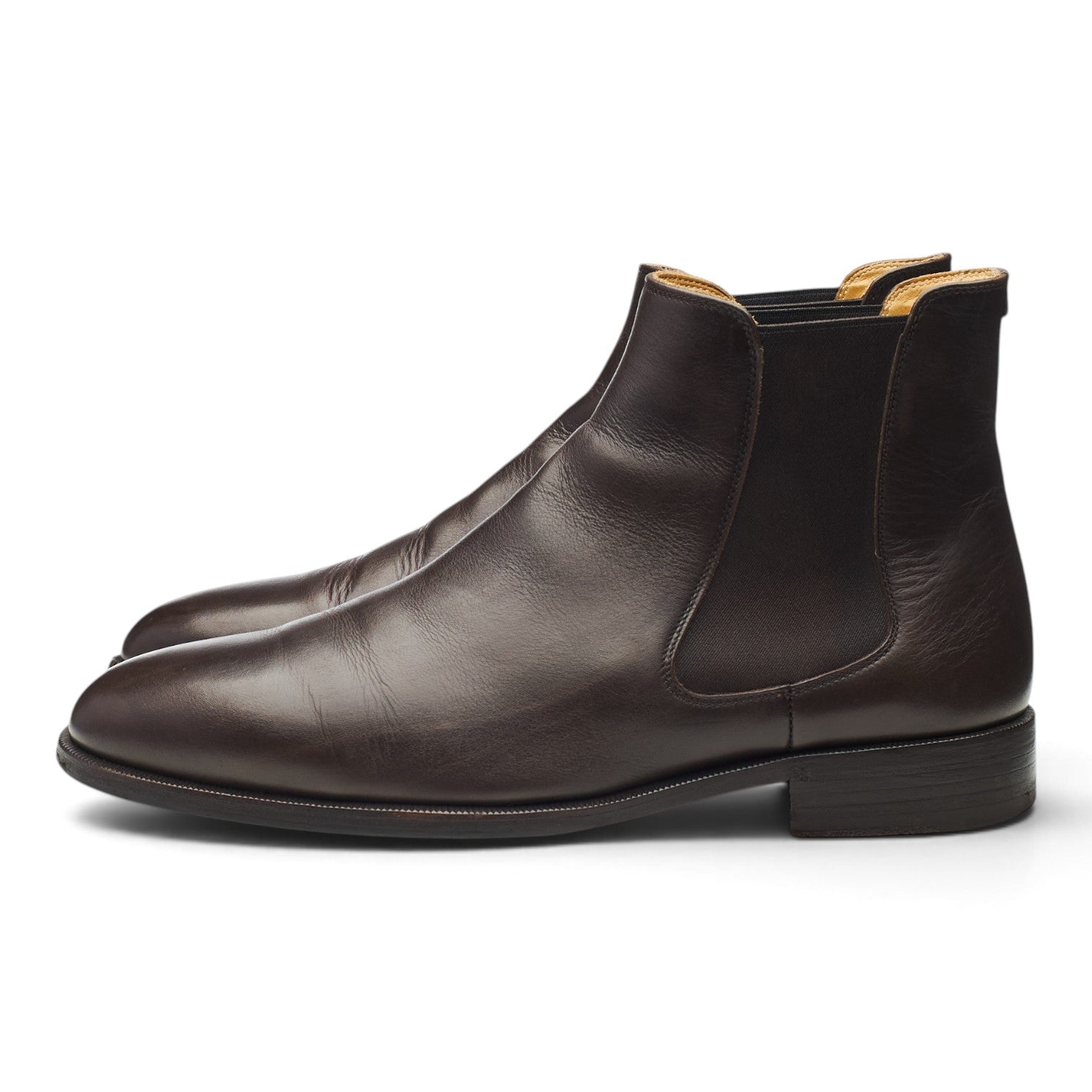 Baudoin & Lange Wall bottines chelsea cuir marron foncé UK 8