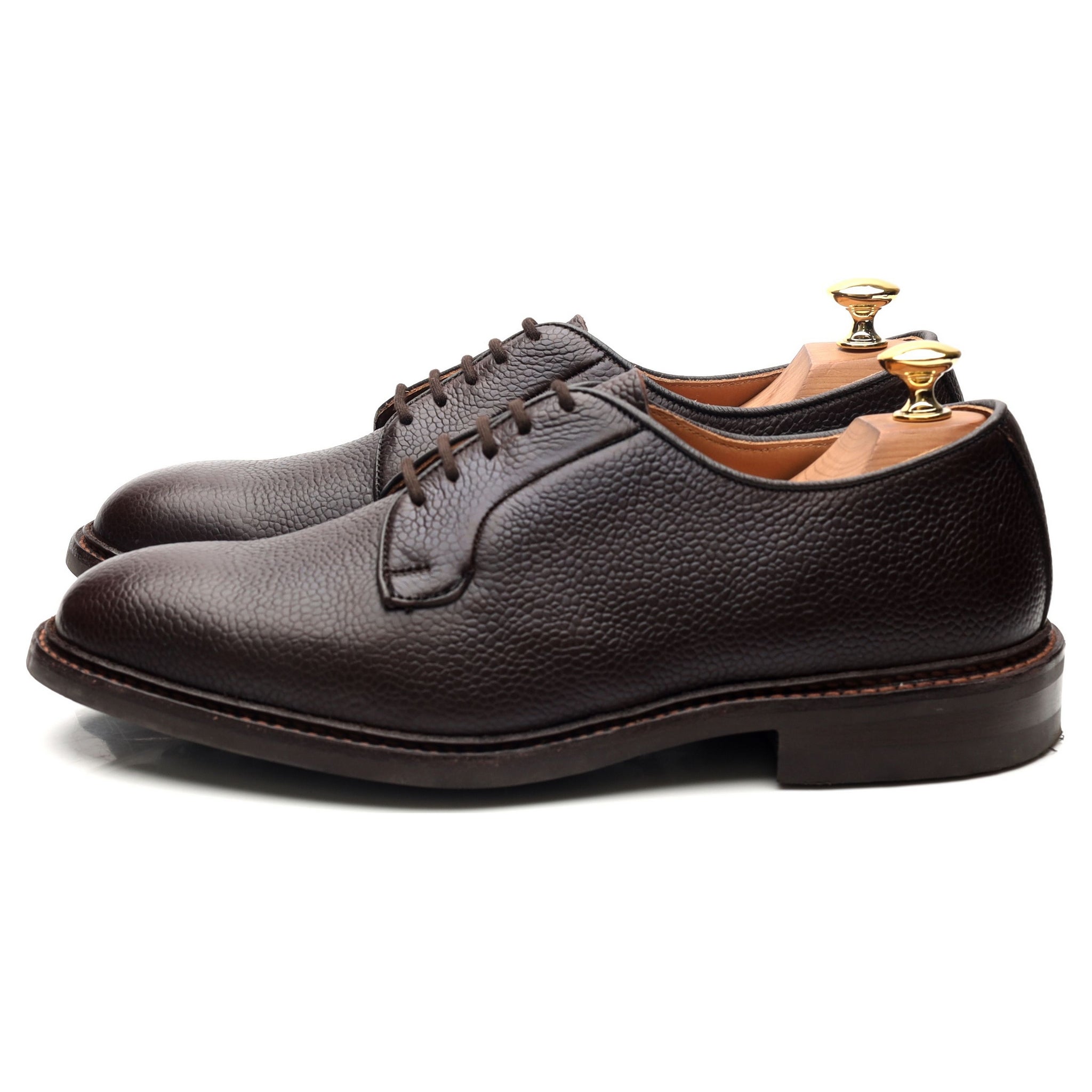 Tricker's Fenwick derby cuir grainé marron pointure UK 7