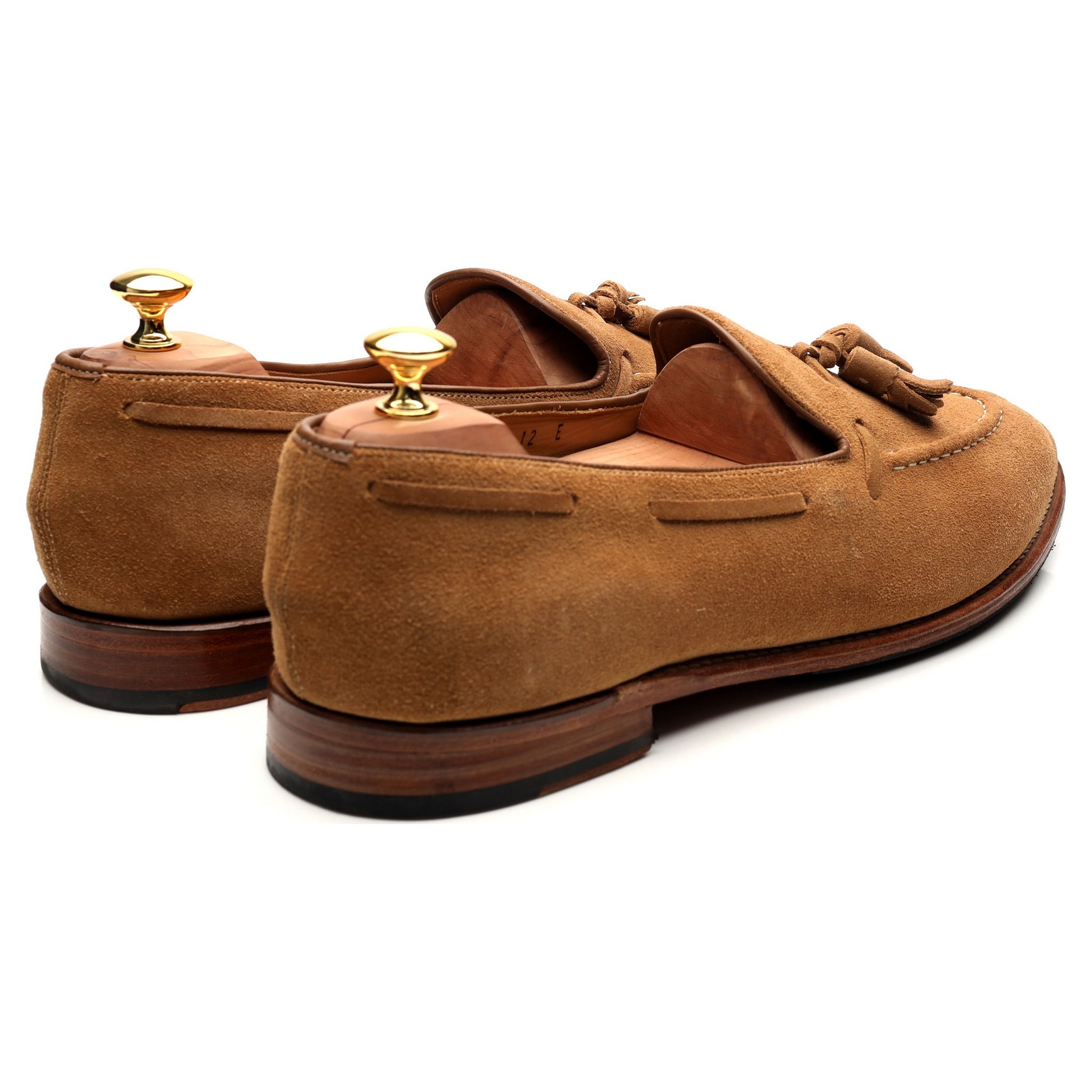 Grenson Scottie mocassins daim sable UK 12