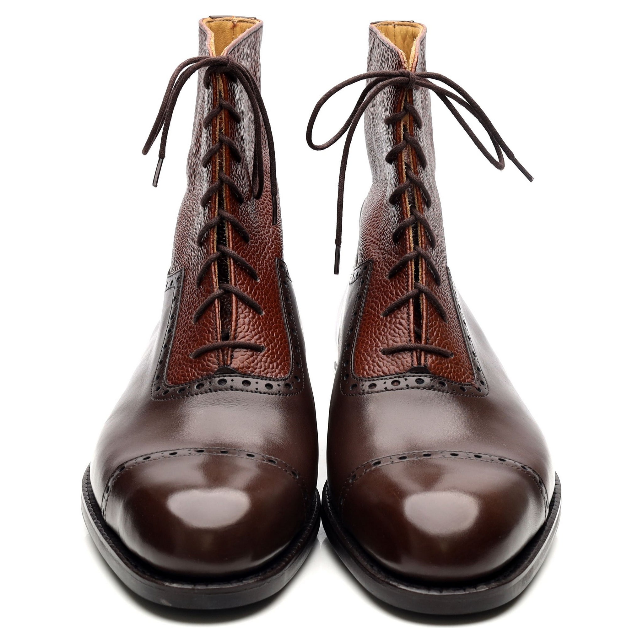 Vass High Boots bottines cuir marron UK 6
