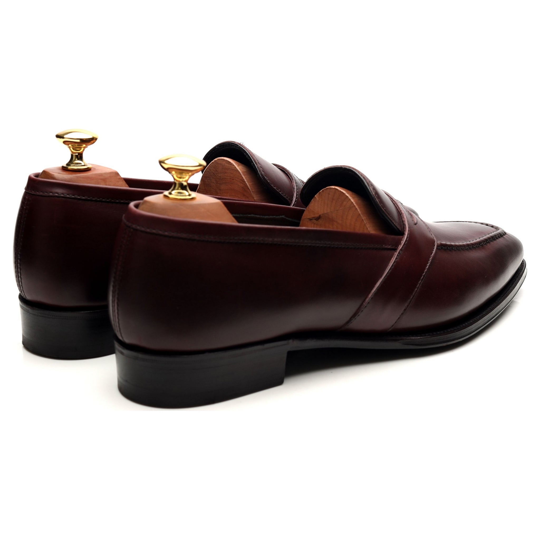 George Cleverley Kingsman mocassin cuir bordeaux 9 UK