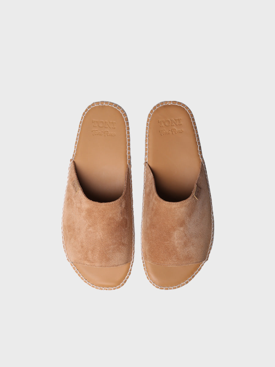 Toni Pons Bru espadrilles cuir homme ouvertes