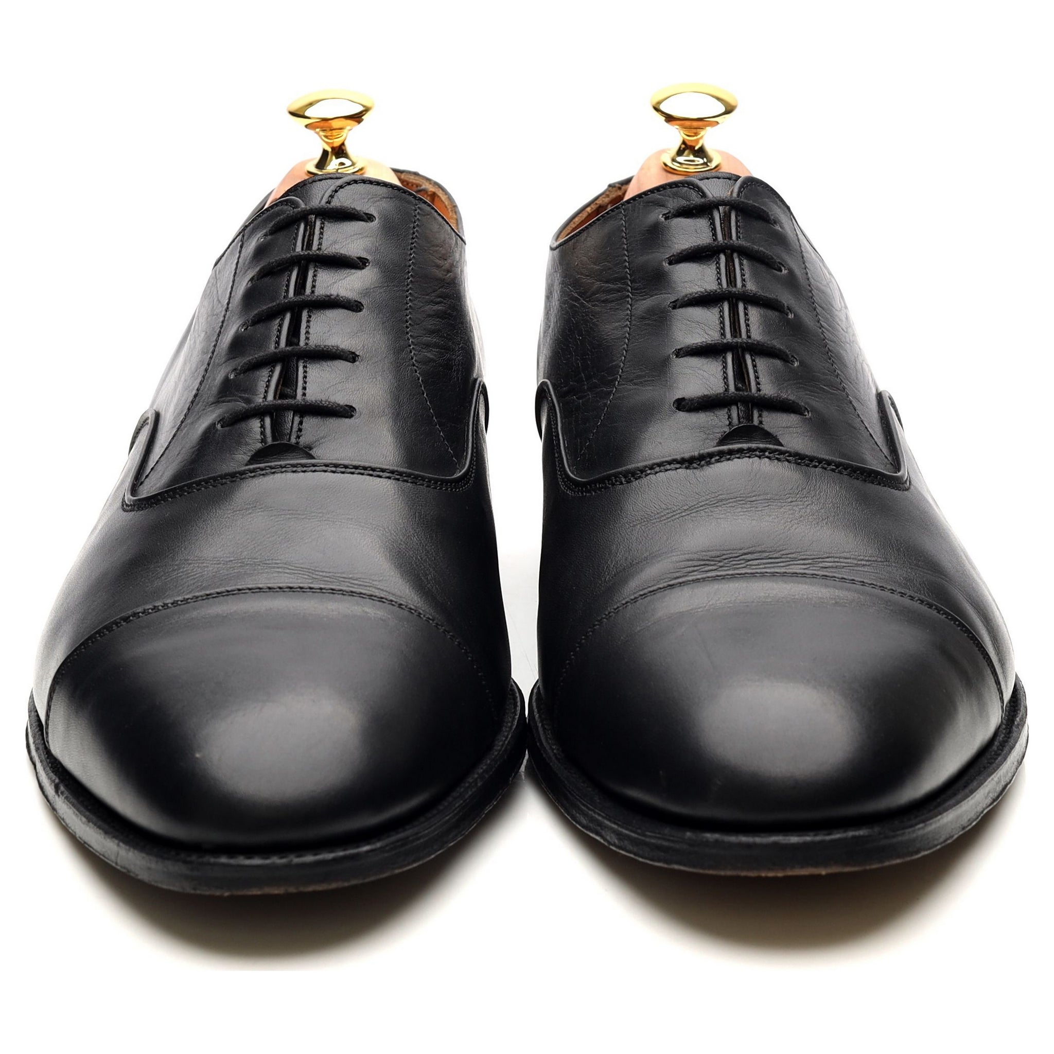 Tricker’s Pimlico oxford cuir noir UK 11
