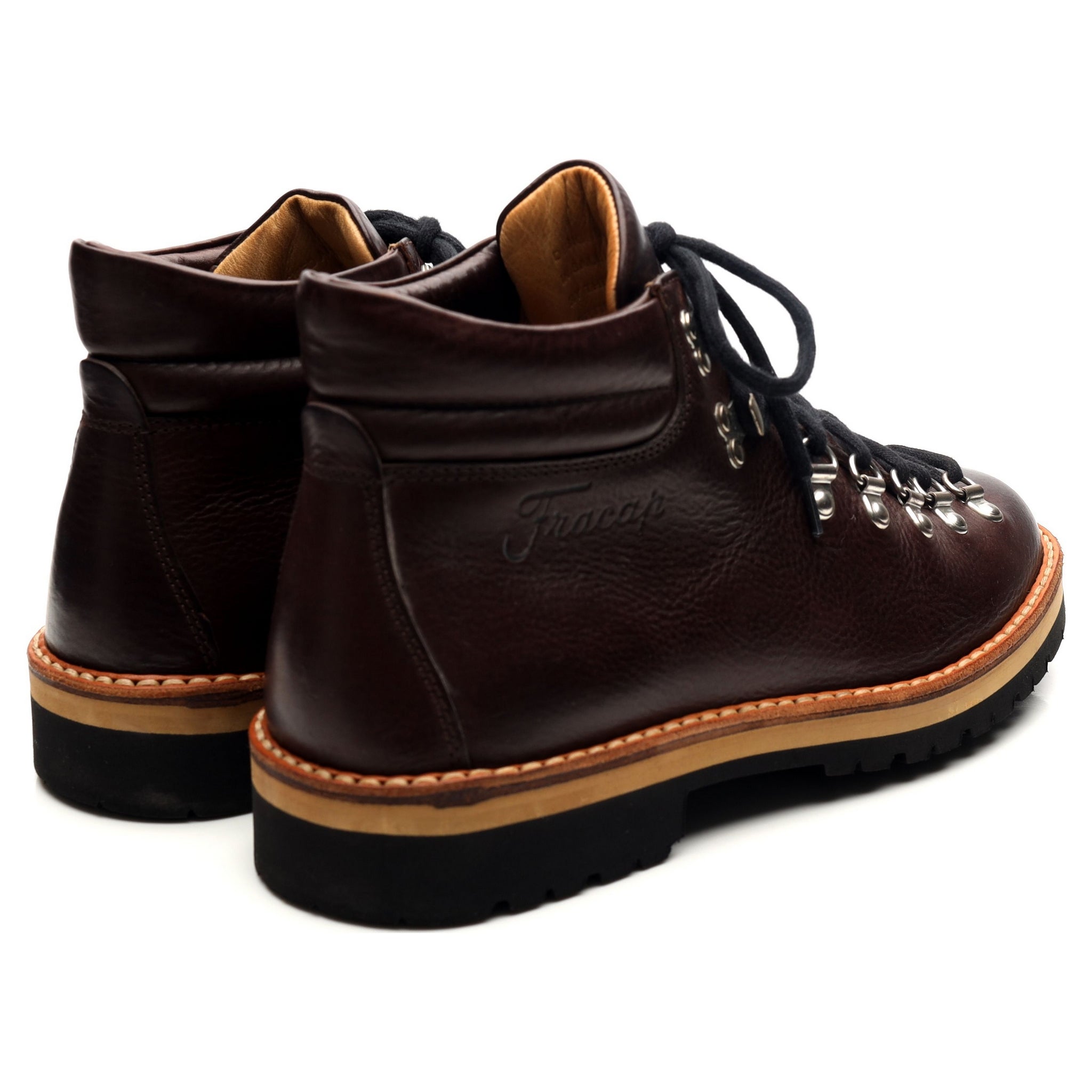 Fracap M120 bottines cuir marron foncé UK 7