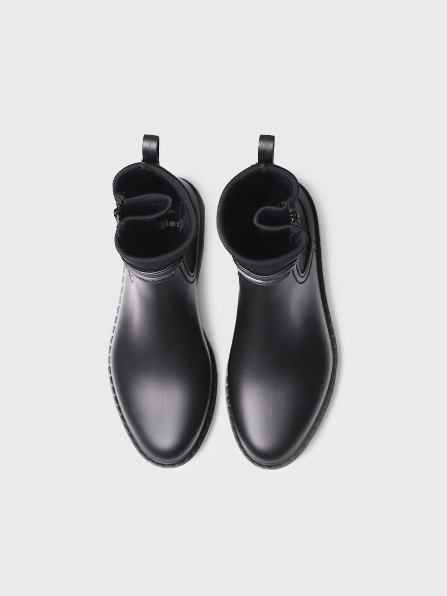 Toni Pons Clais botte de pluie noire zip