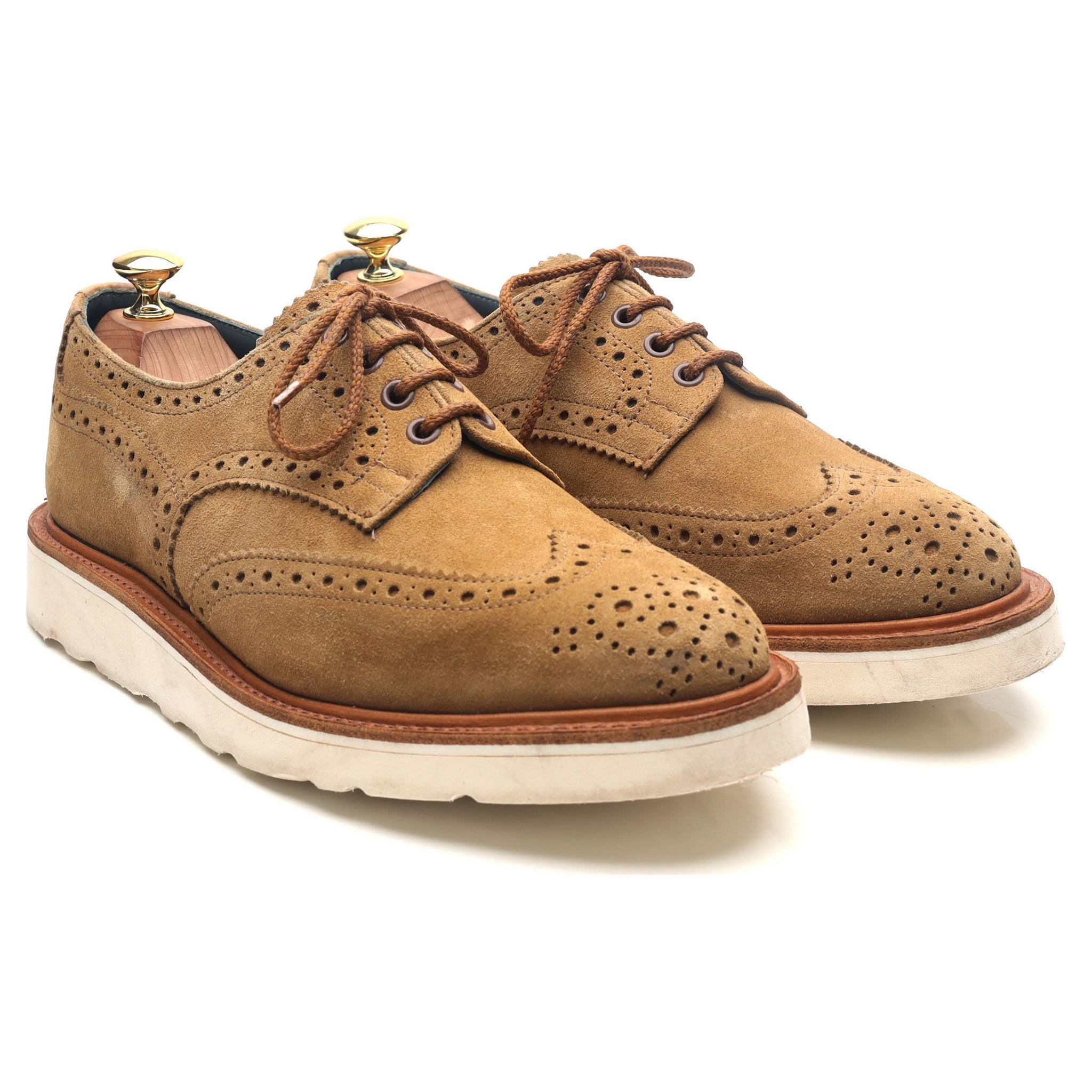 Tricker's Bourton derbies daim marron UK 8
